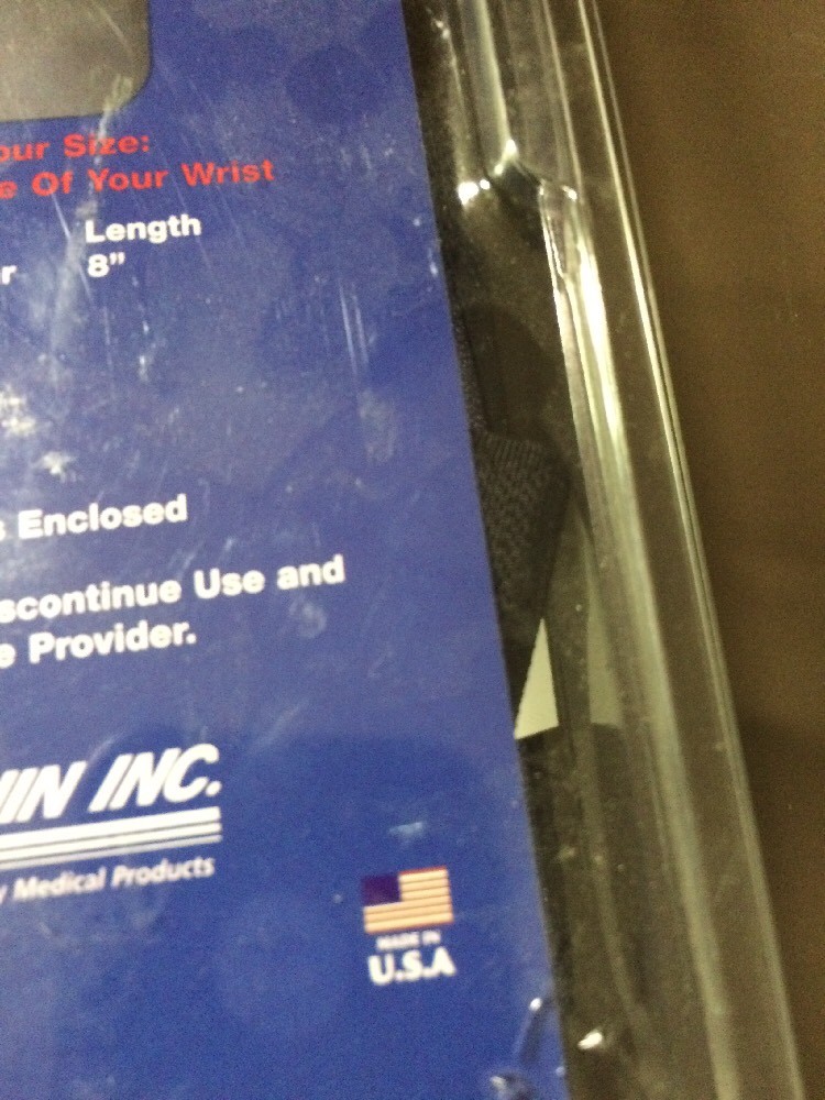 Physicians Choice Wrist Mate Brace 8” 2Pc Universal #5000-0505 NIP