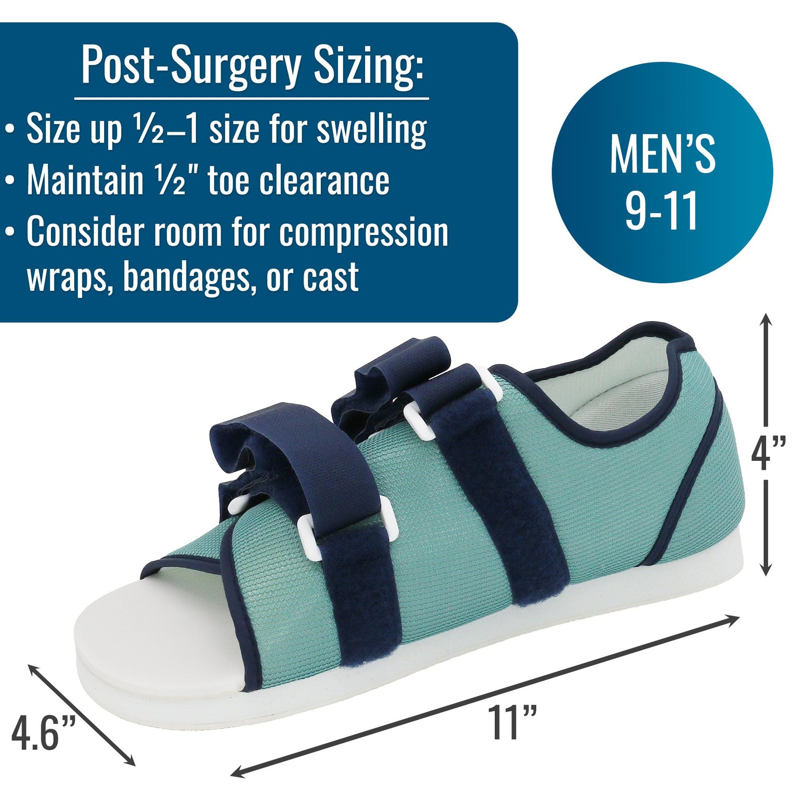 DMI Post Op Shoe, Surgical Walking Shoe Or Walking Boot Foot Pain, Broken Foot