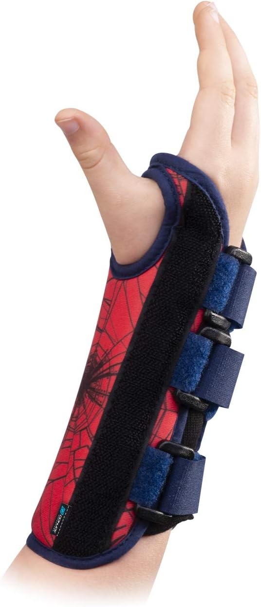 Marvels Spider-Man Wrist Brace w/Foam Lining, Palmer Stays Right Hand YOUTH