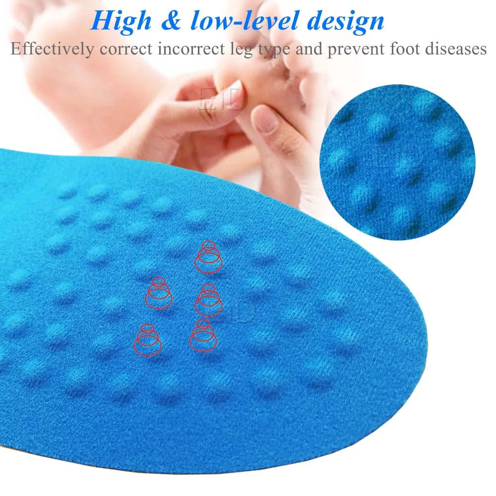 O/X leg Correction Orthopedic Insoles Shoe Inserts for Arch supports Foot Al
