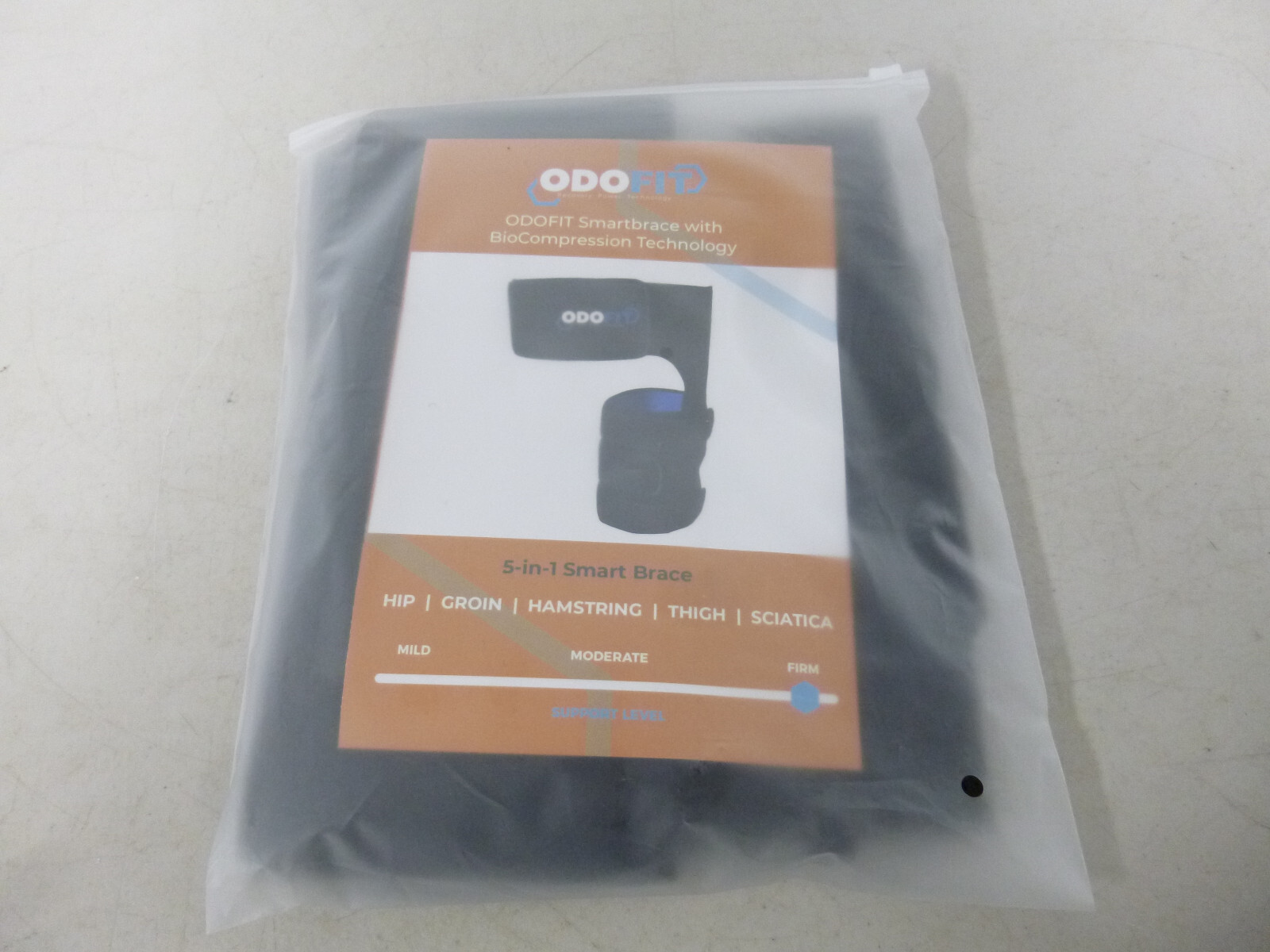 New ODOFIT 5 In 1 Smartbrace BioCompression Left Leg Firm Support Brace One Size