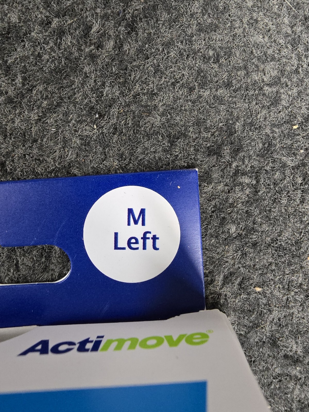 ACTIMOVE PROFESSIONAL LINE WRIST SPLINT 8 INCH, LEFT HAND, BLACK, MEDIUM, NEW