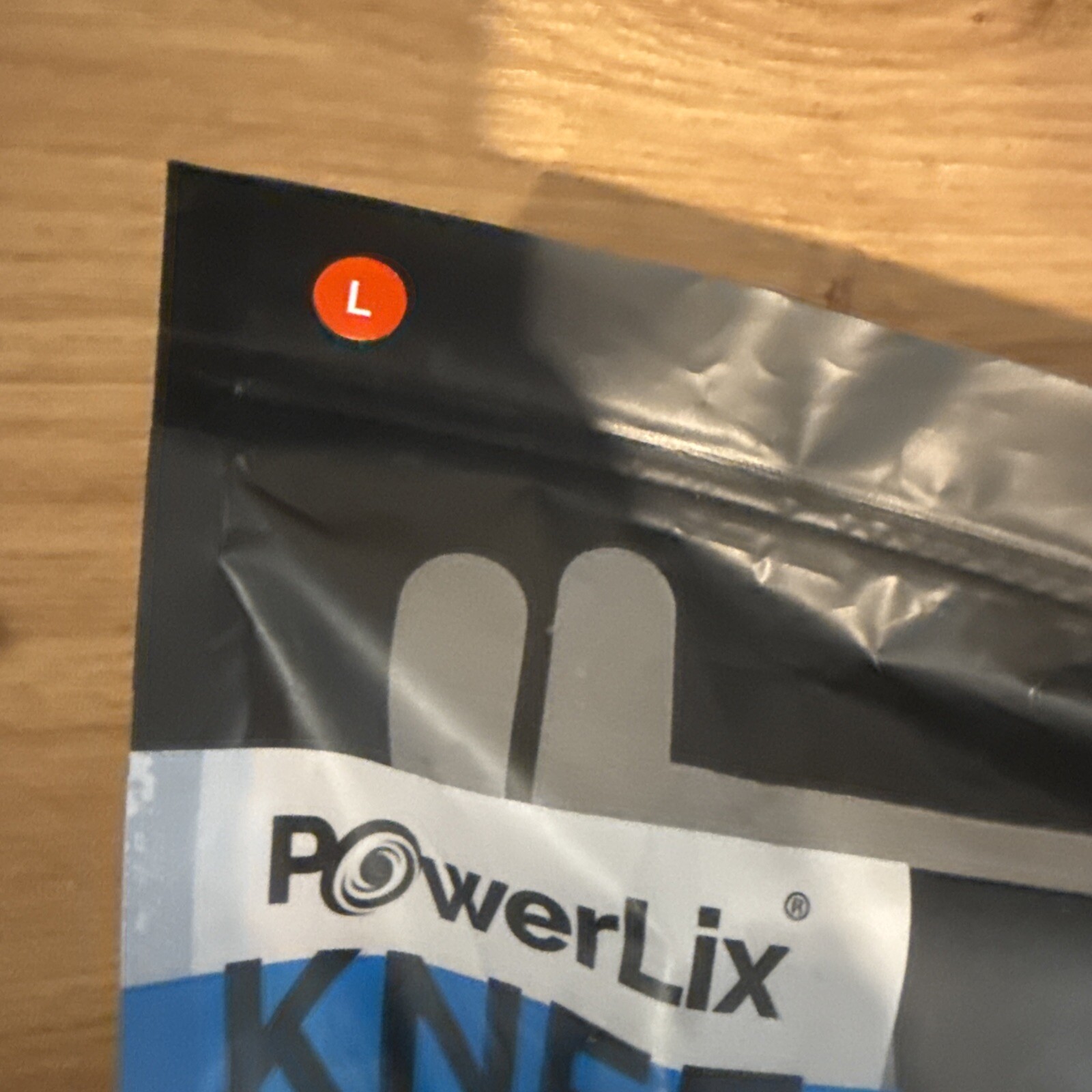 Powerlix One Knee Adjustable Compression Brace Unisex Black Size Large NEW