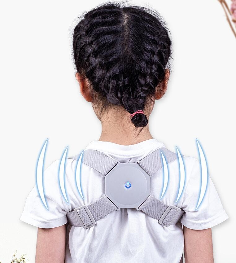 Smart Posture Corrector Bluetooth Vibration Sensor Back Brace Trainer Reminder