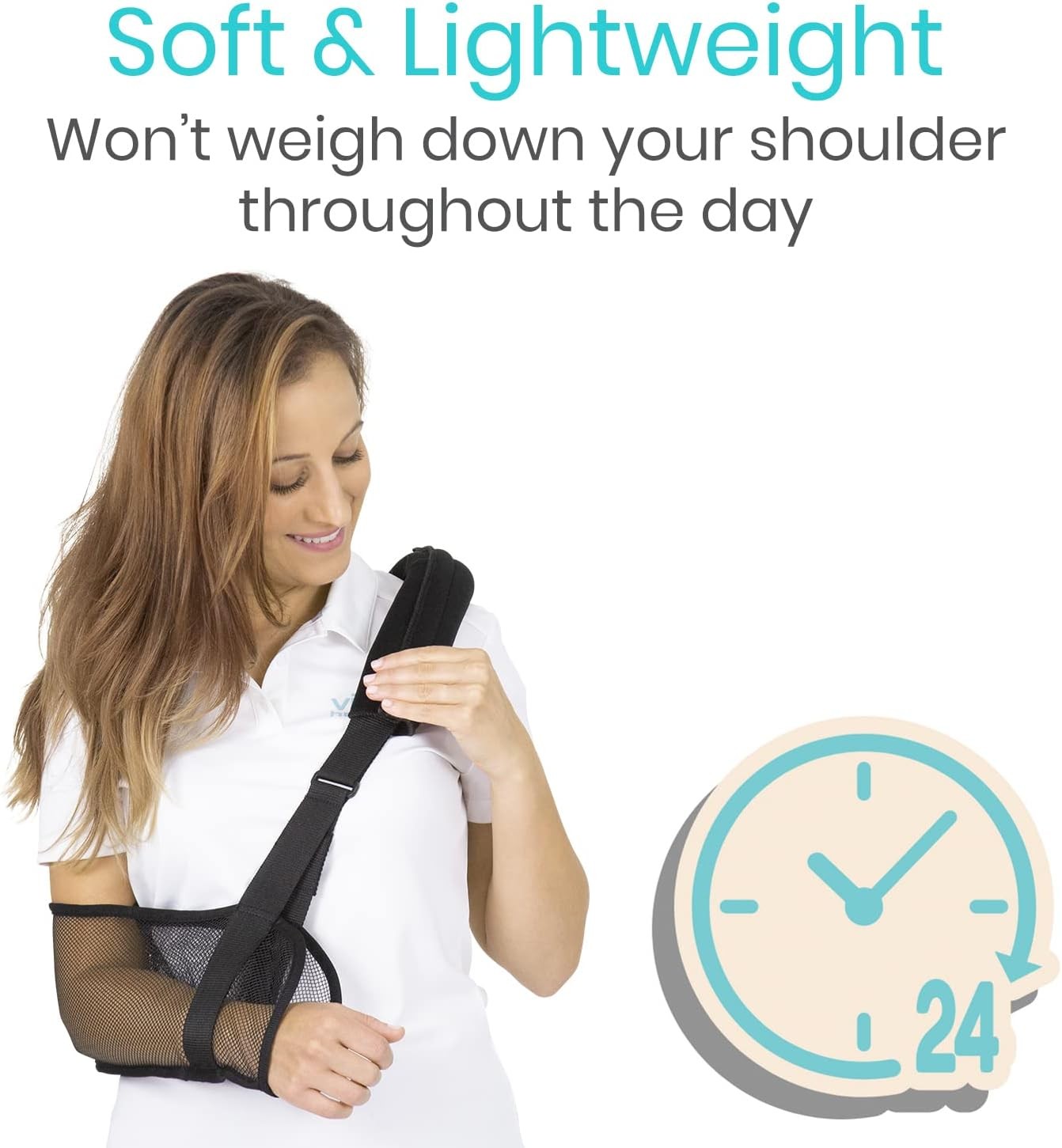 Vive Mesh Arm Sling for Shoulder Injury One Size – Mesh Brace for Torn Rotator C