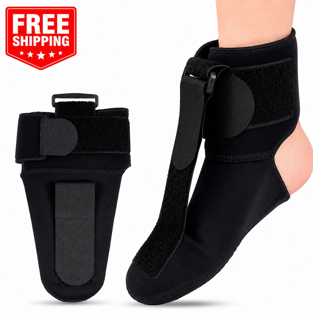 Plantar Fasciitis Night Splint Sock Adjustable Foot Stretch Brace Heel Support