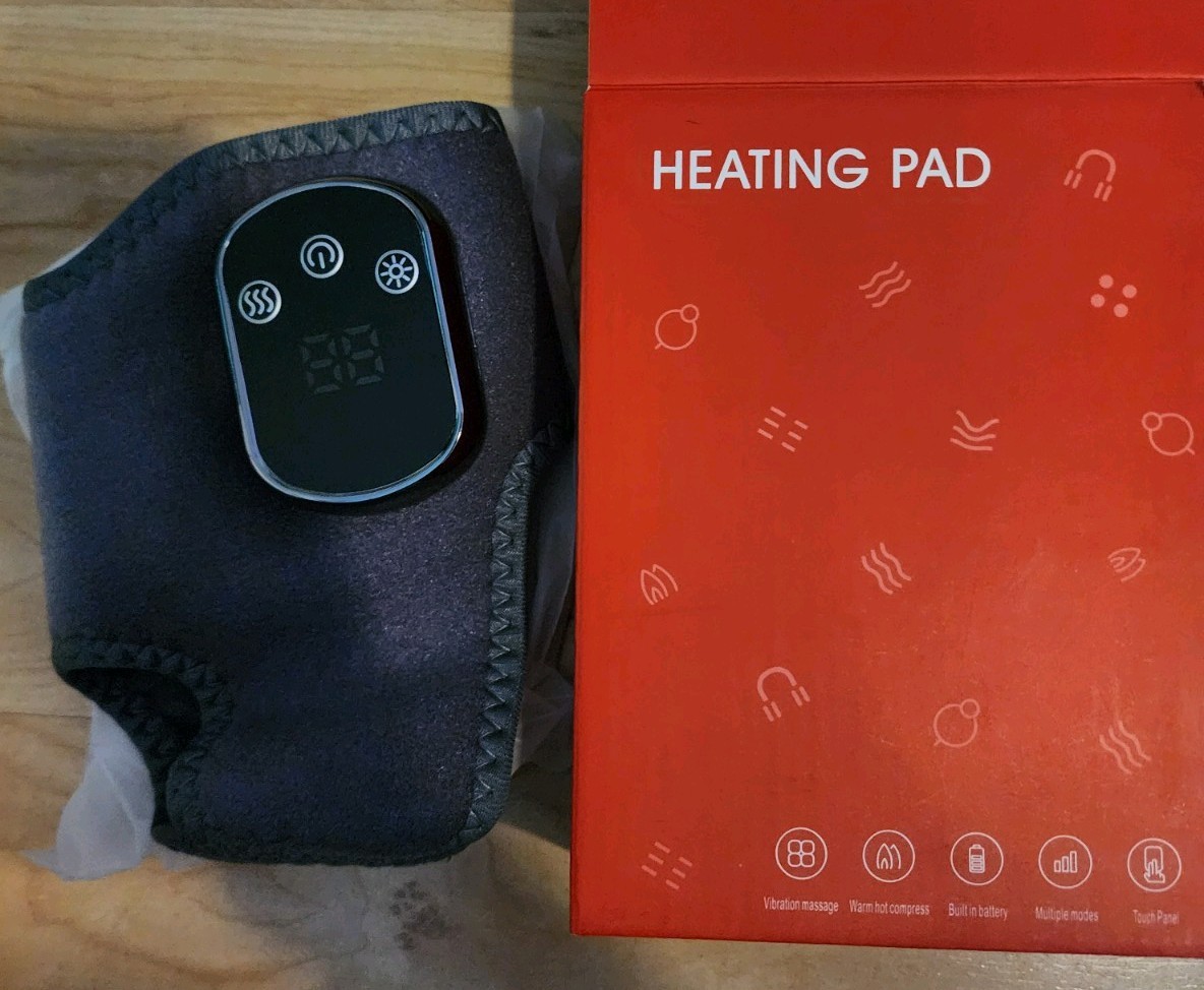 Electric Foot Massager Vibration Relaxation Ankle Massager Warm Hot Compress Ank