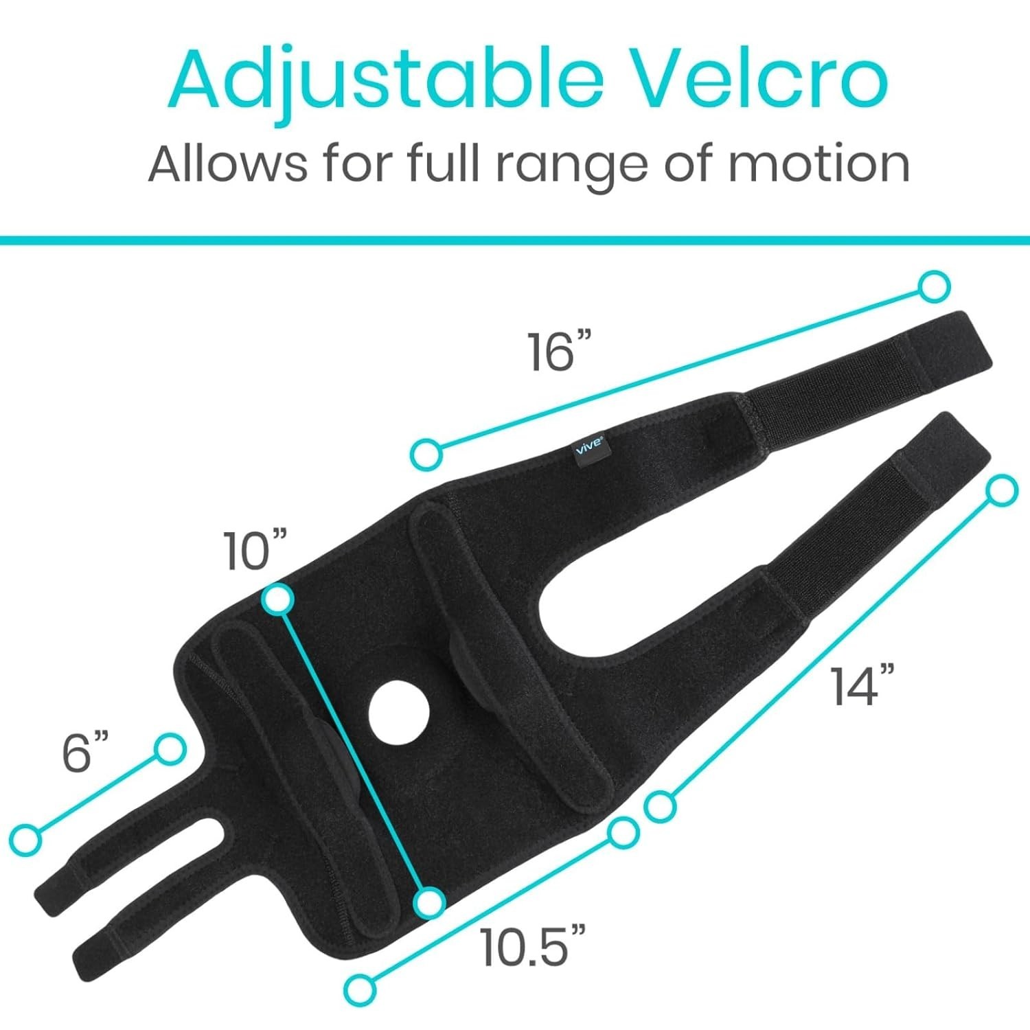 Adjustable Hinged Knee Brace with Removable Supports – Lightweight & Breathable