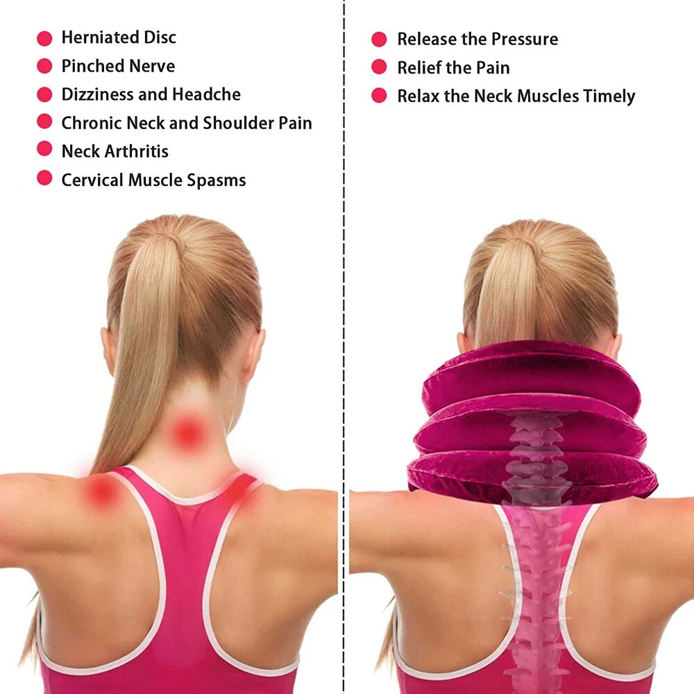 Cervical Neck Traction Device,Relief for Chronic Neck & Shoulder Alignment Pain