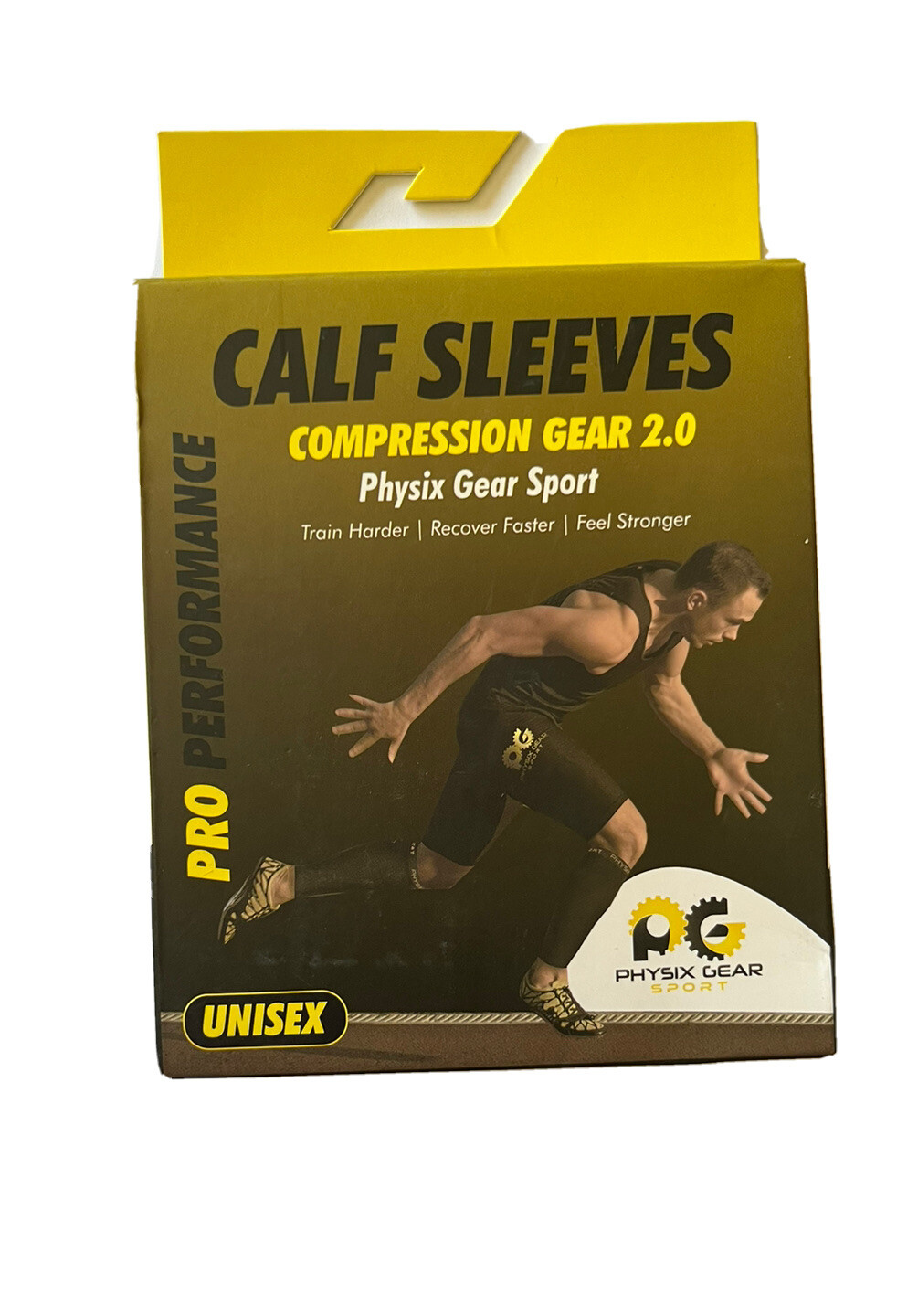 New Physix Gear Adult Men Women Size S-M Compression 2.0 Calf Support Sleeves