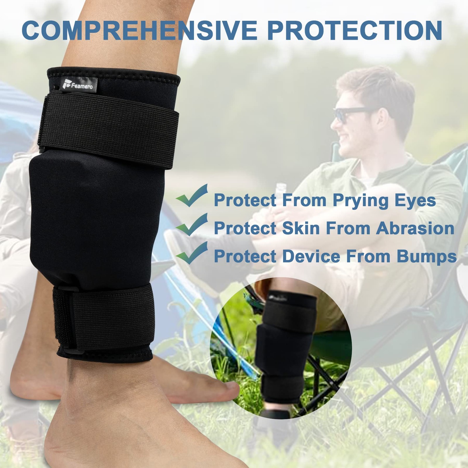 Ankle Monitor Cover Up for Scram, Gps, Alcohol Bracelet, Shock Absorbing & Pr…