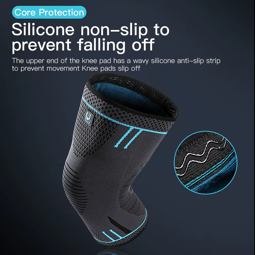 1Pc Compression Knee Support Sleeve Elastic Breathable Knee Brace Pad Sports Gym