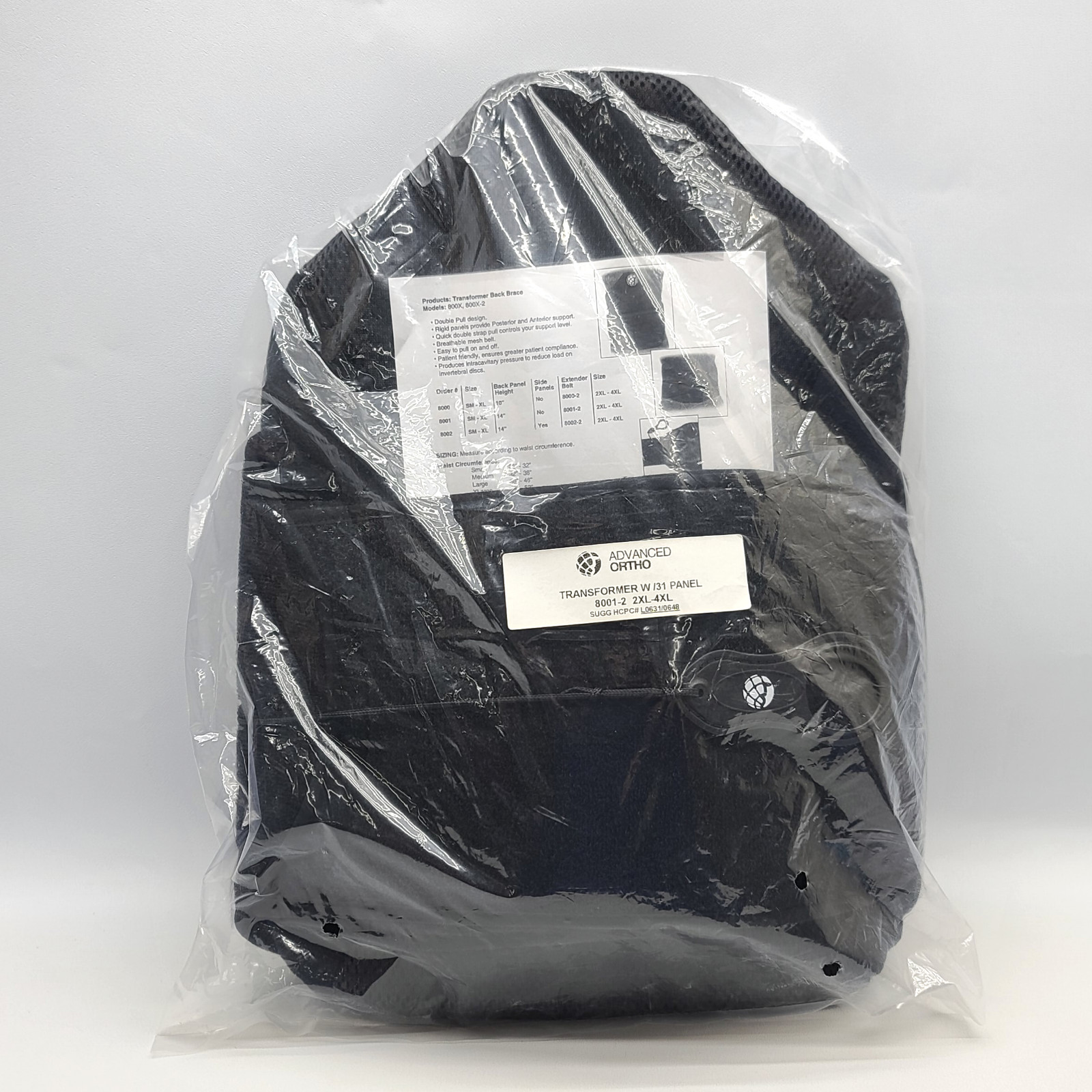 ⭐️ Advanced Ortho Transformer Back Brace Support 8001 – 2XL-4XL