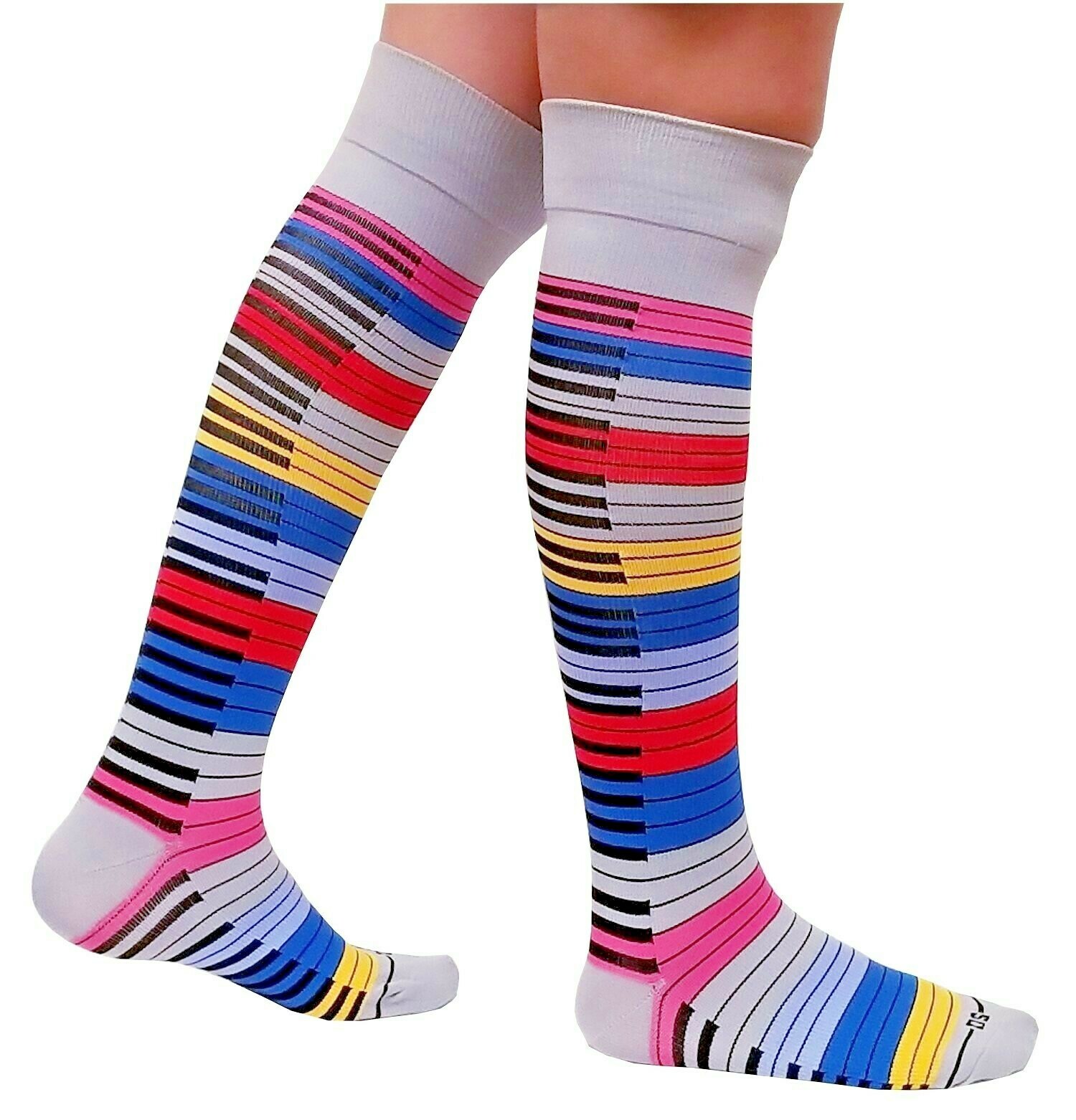 4 pair Womens Compression Socks Knee High 9-11 Dr. Shams Anti-Fatigue 15-20 mmHg