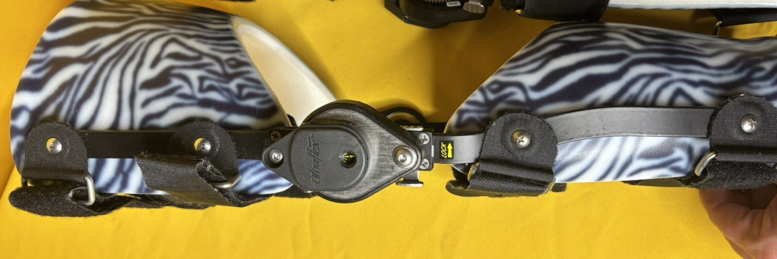 KS1R Ultraflex Custom Knee Right Leg Orthotic Brace Zebra Print