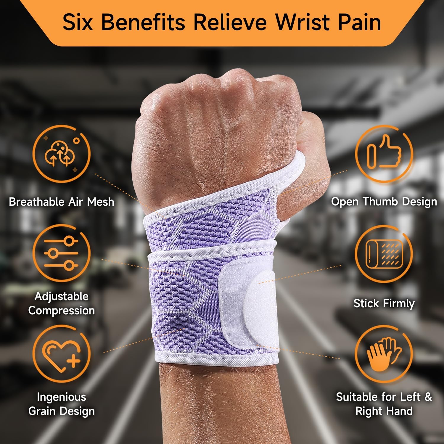 Sport Slim Wrist Wrap – Wrist Brace for Carpal Tunnel Relief, Neoprene-Free C…
