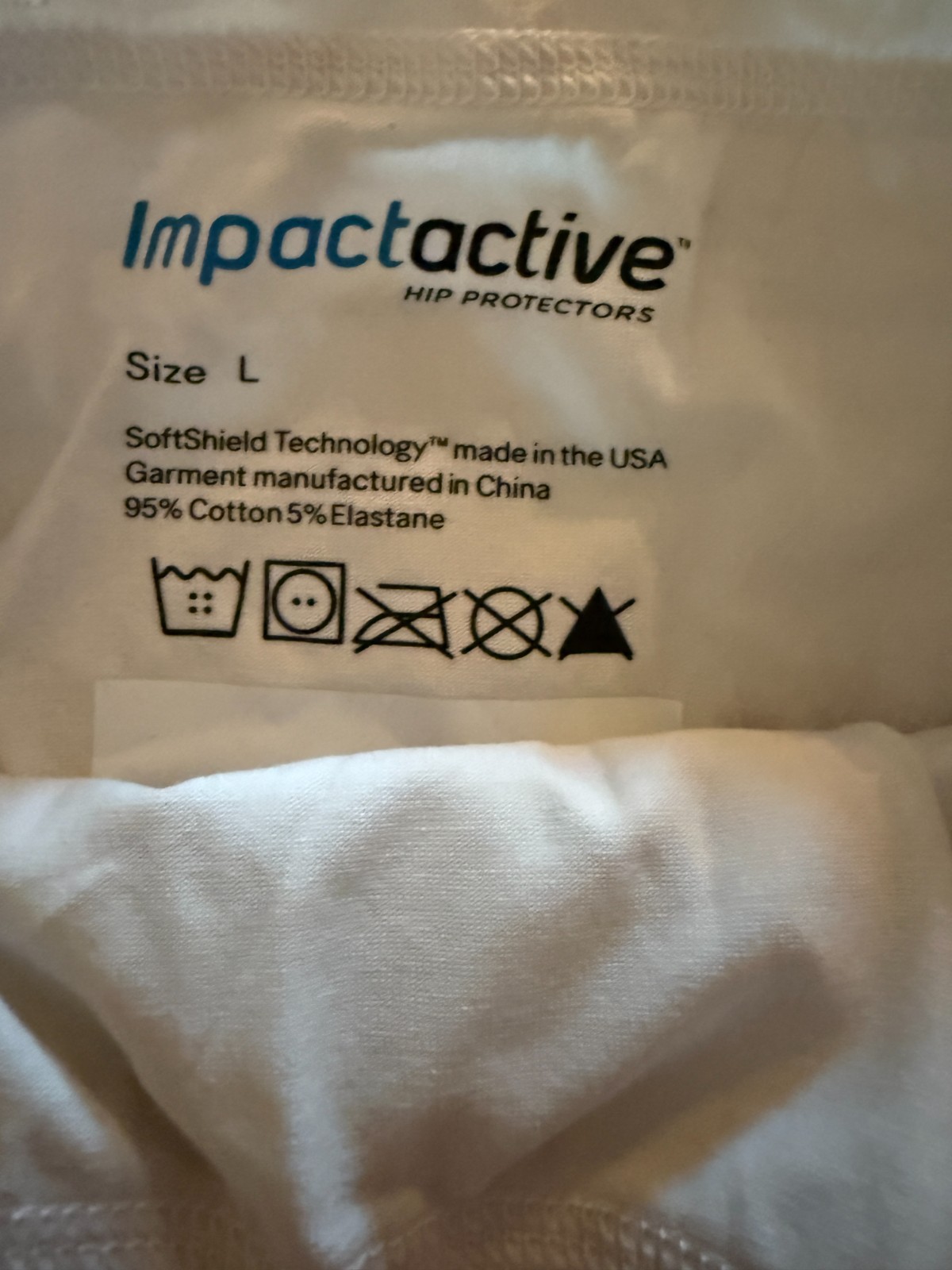 IMPACTIVE Hip Protectors, Garment intended to reduce force impact to Trochanter