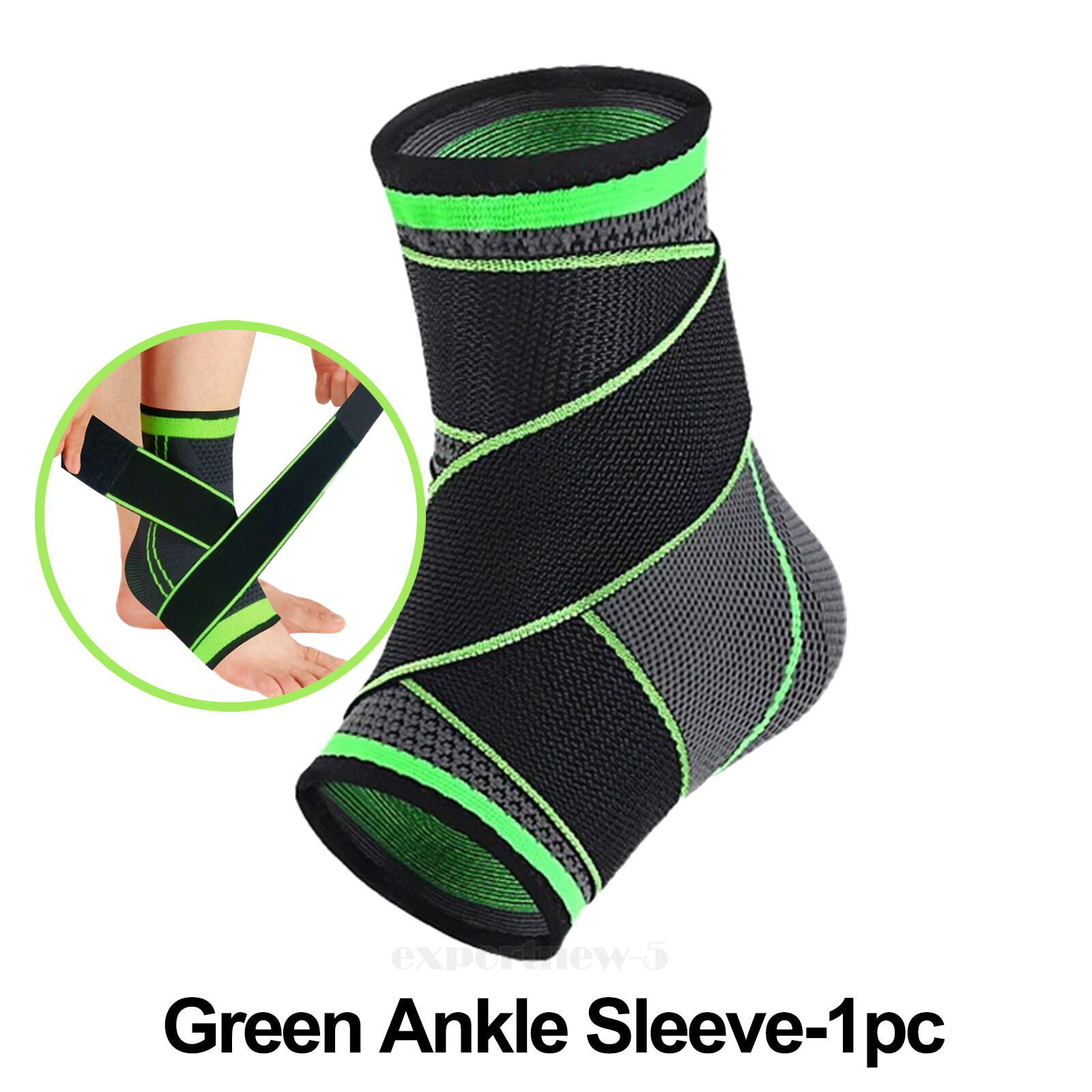 Sport Compression Ankle Support Brace Elastic Foot Plantar Fasciitis Heel Wrap