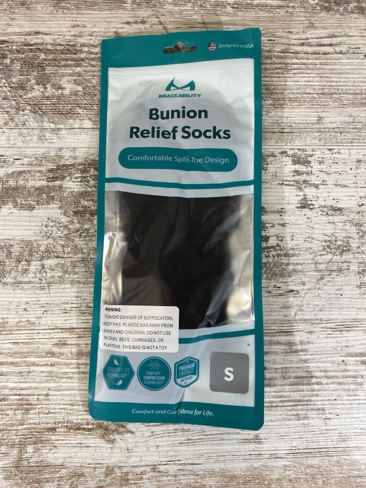 Brace Ability Bunion Releif Socks Size Small New