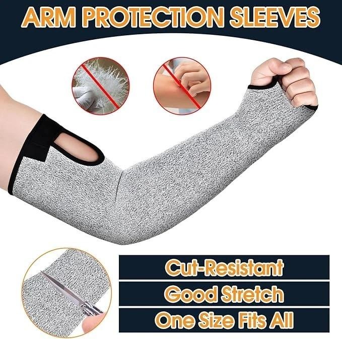 Cut Resistant Sleeves 1 Pair Protective Sleeves for Arm Protectors for Thin Skin