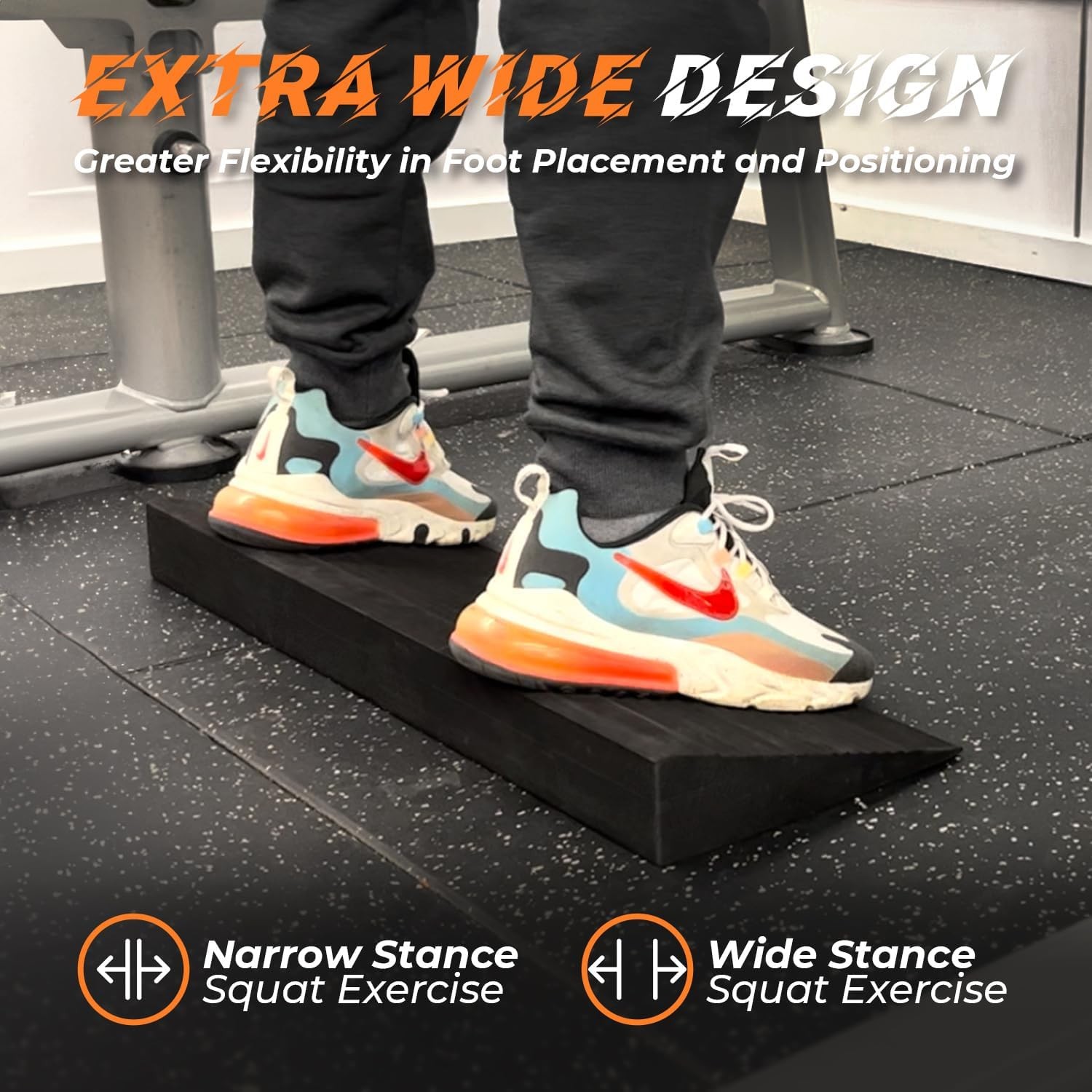 Squat Wedge Block Large Slant Board Heel Elevated Squats & Calf