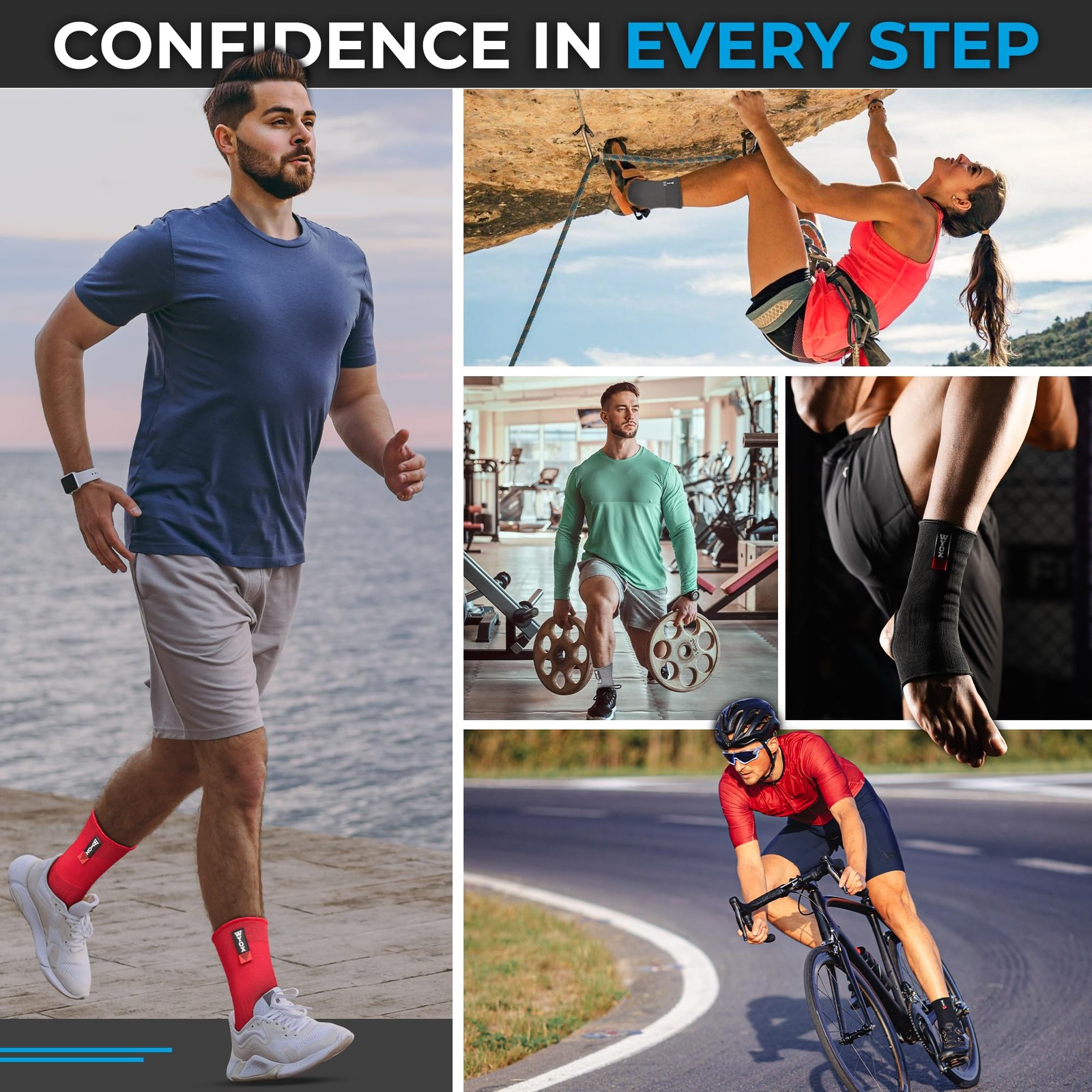 WYOX Women, Men, and Youth – Plantar Fasciitis Brace, Ankle Support Brace for…