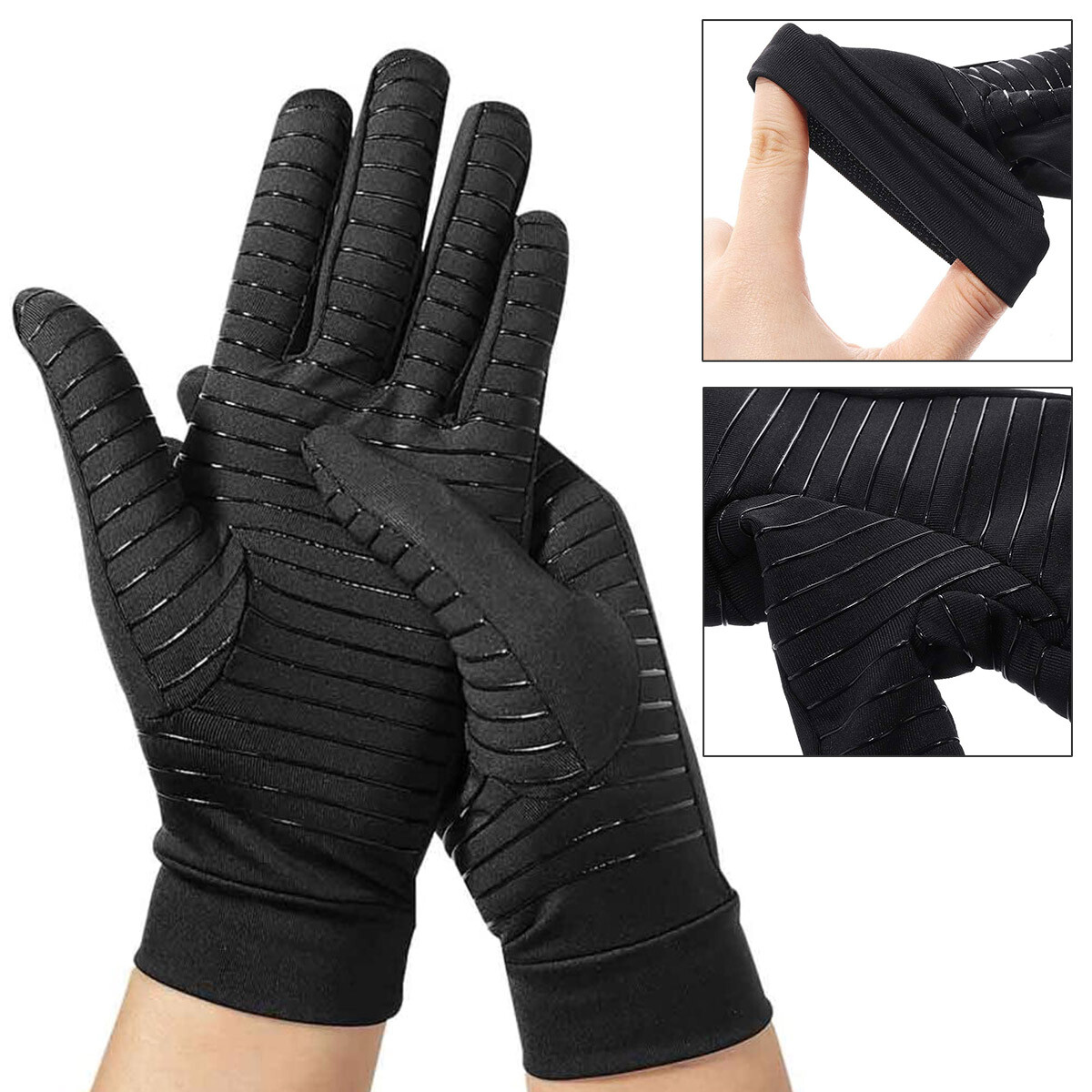 Natural Therapy Mens Womens Gloves Circulation Warmth For Travel,Sports,Fatigue