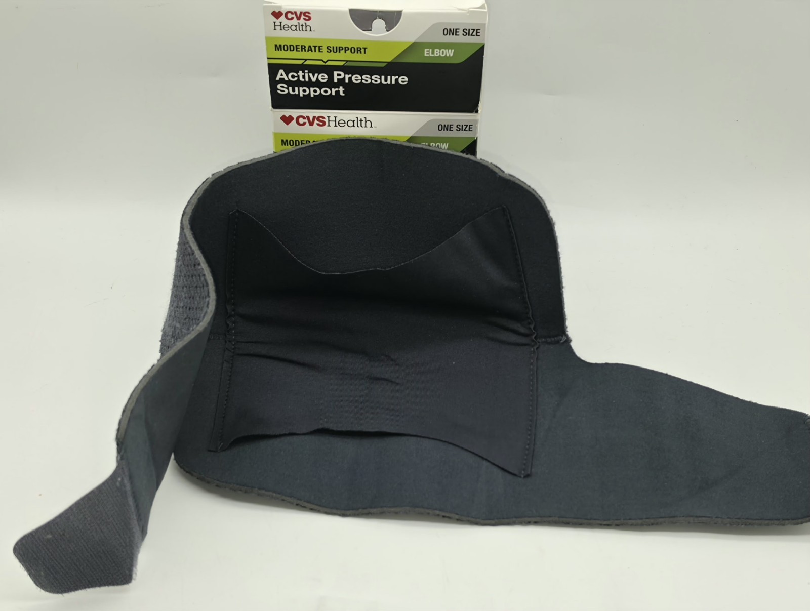 CVS Health Elbow- MODERATE Support – ONE SIZE – Active Pressure Support – 1 Ct.