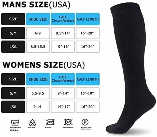 Compression Socks Running Medical 15-20 mmHG! 3 COLORS! BEST SOCKS Women’s Men’s