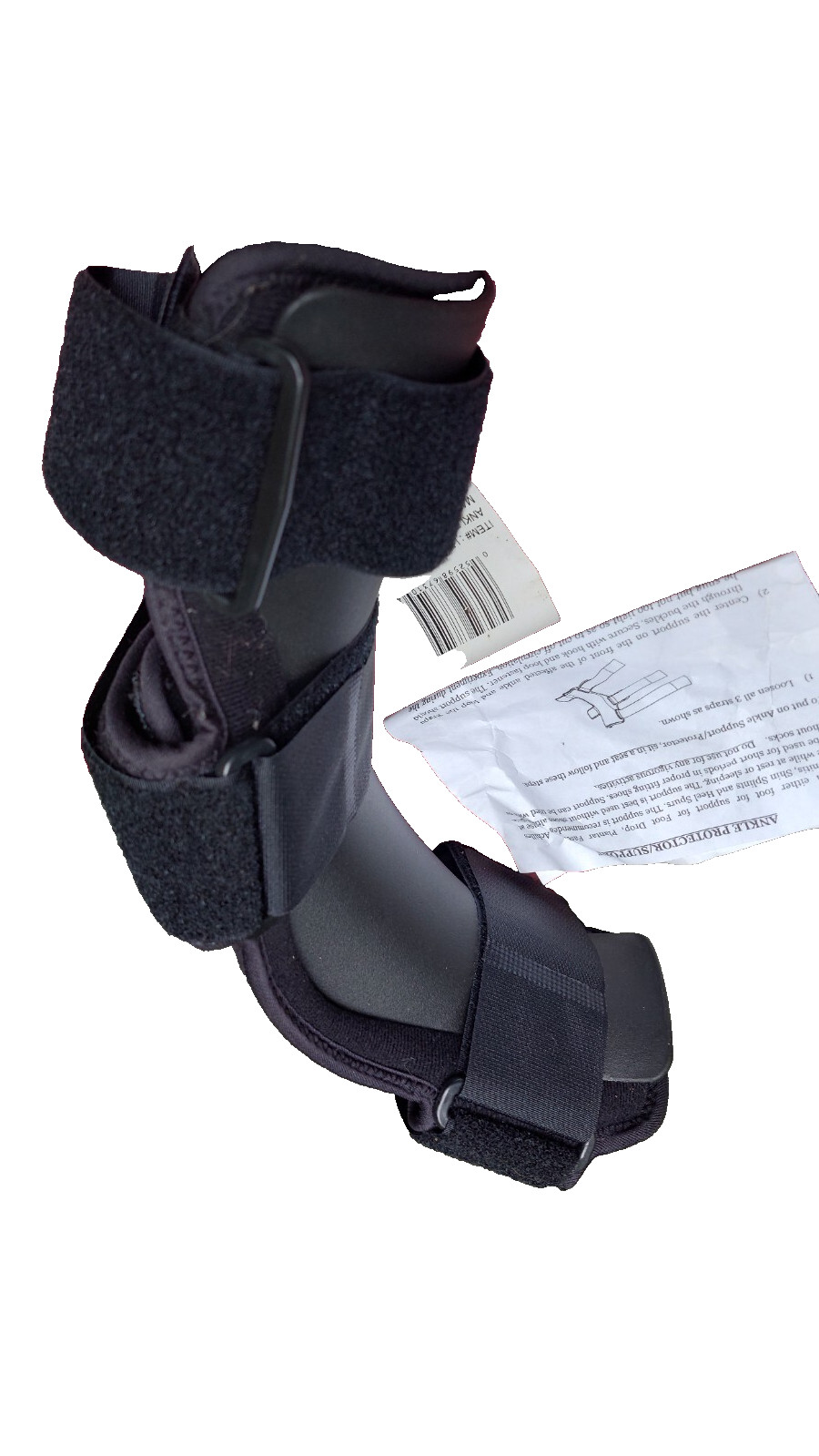 Ankle Protector/Support w Instruction Sheet and Information