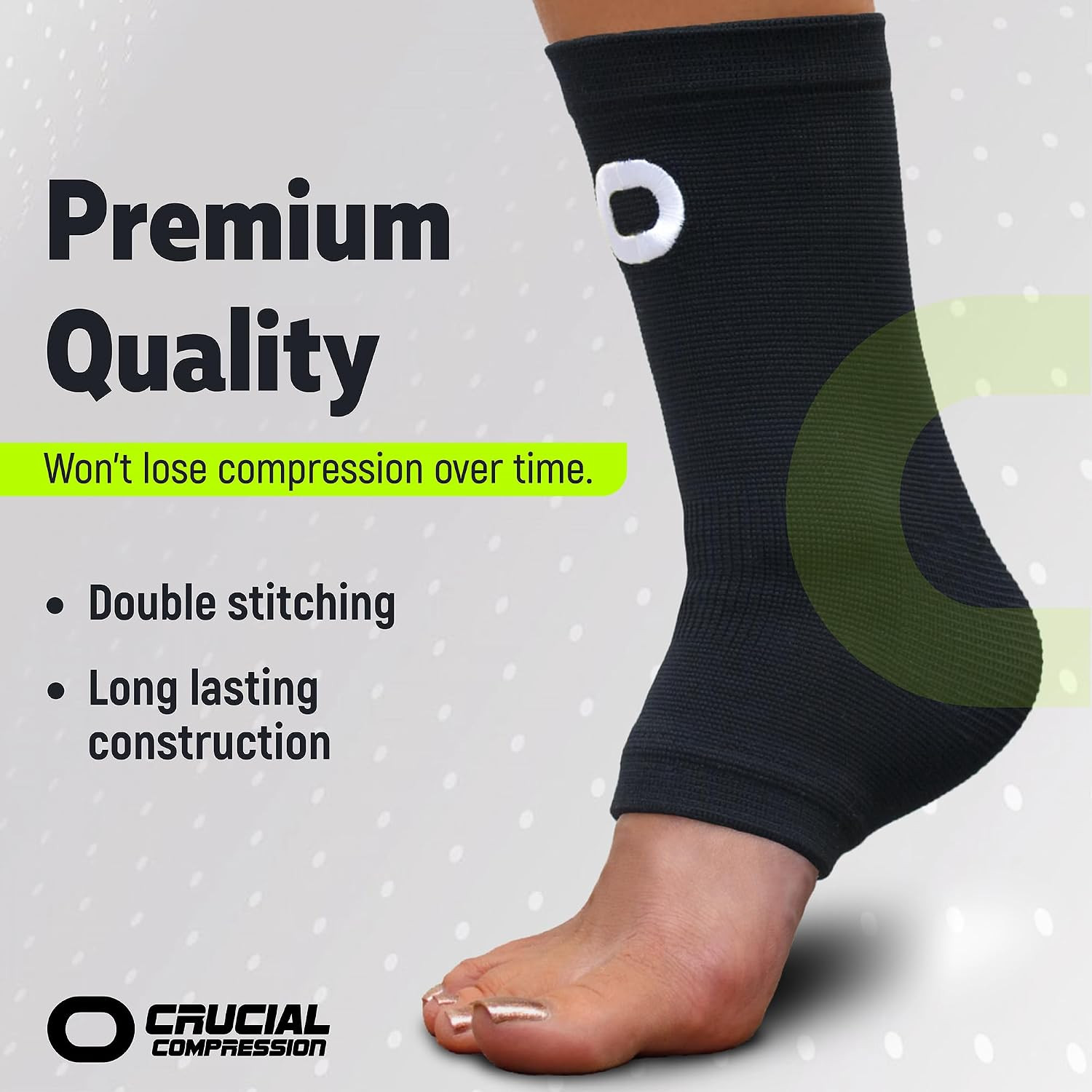 Ankle Compression Sleeve for Women & Men (Pair) – Ankle Brace for Sprain, Swelli