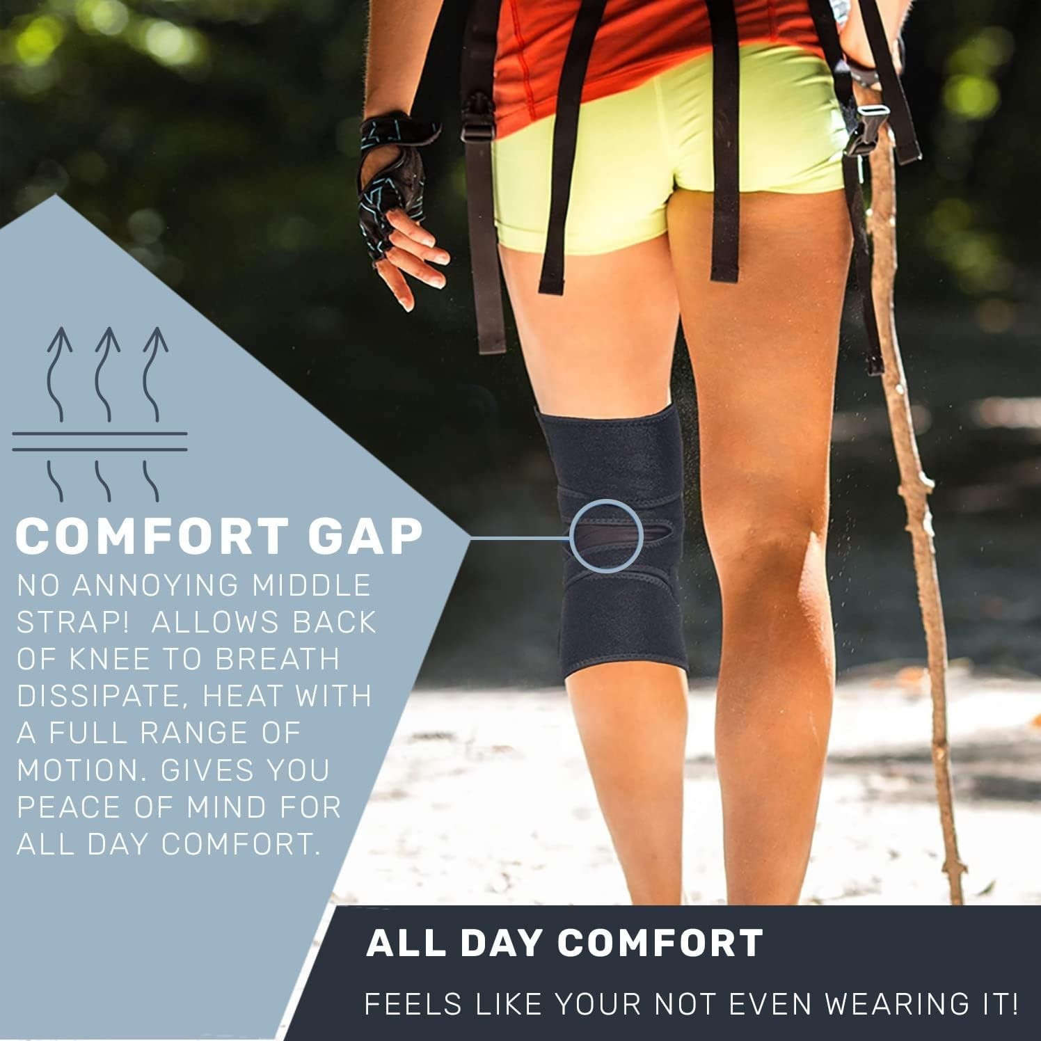 Adjustable Knee Brace for ACL & MCL Pain – Optimal Comfort & Support Medium Size