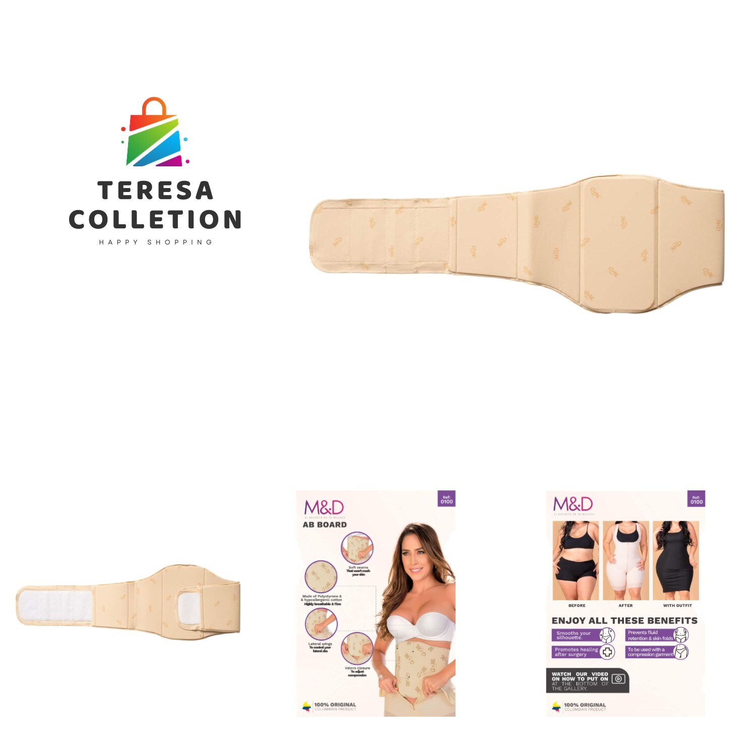 9100 Tabla Abdominal 360 Ab Board Post Surgery Lipo Foam and Compression Boar…