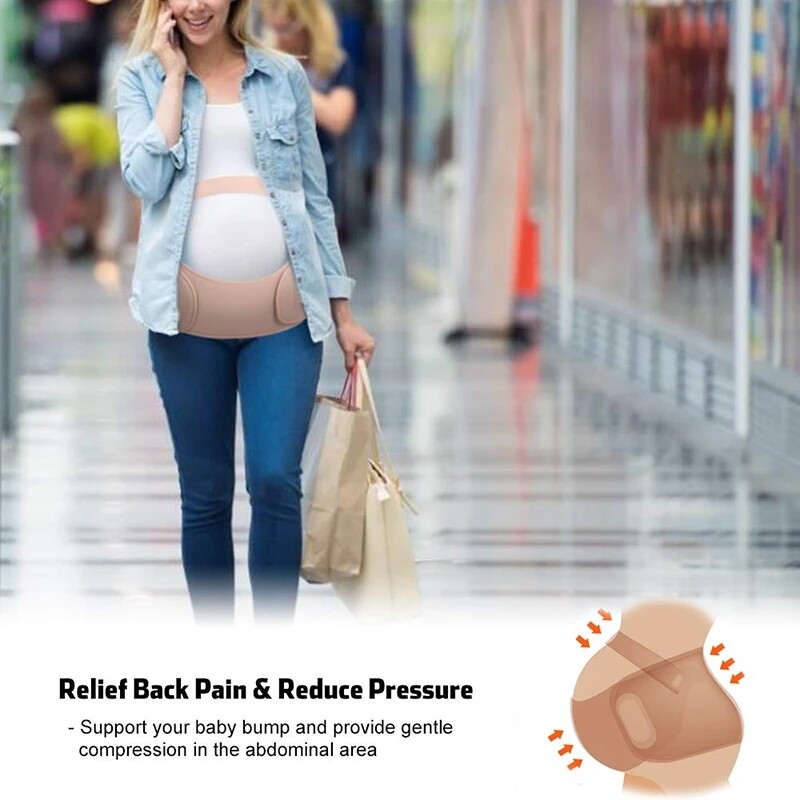 Pregnant Women Waist Trainer Maternity 3 In 1 Belly Lumbar Support Belt Bands US