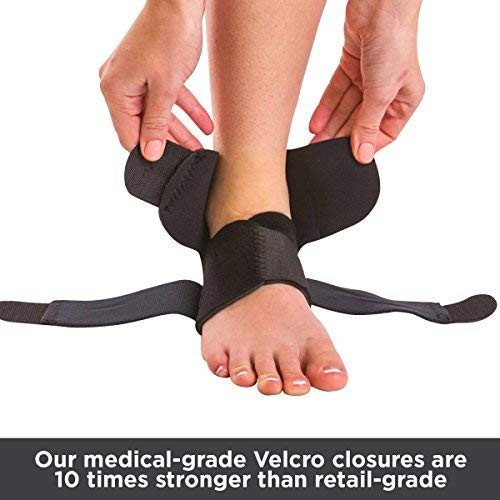 BraceAbility Neoprene Water-Resistant Ankle Small/Medium (Pack of 1), Black