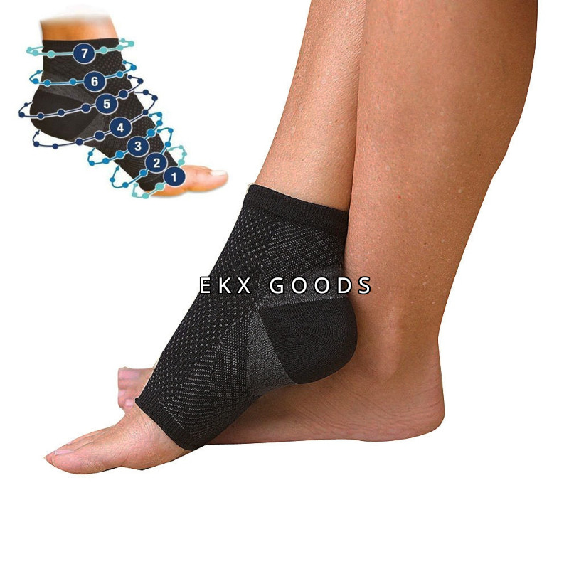 Sport Ankle Support Brace Elastic Compression Foot Plantar Fasciitis Heel Wrap