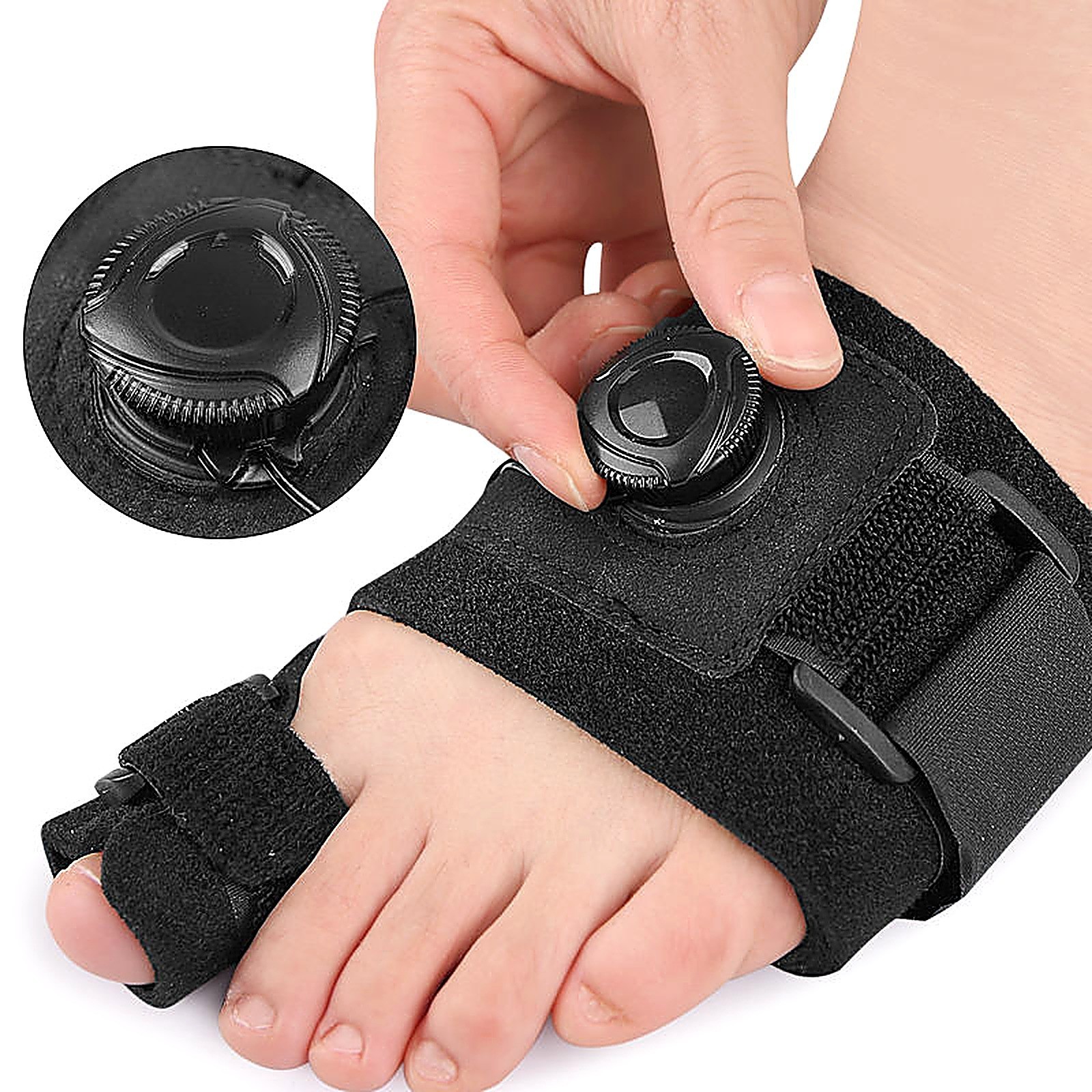 Adjustable Bunion Corrector Big Toe Straightener Splint Brace Hallux Valgus