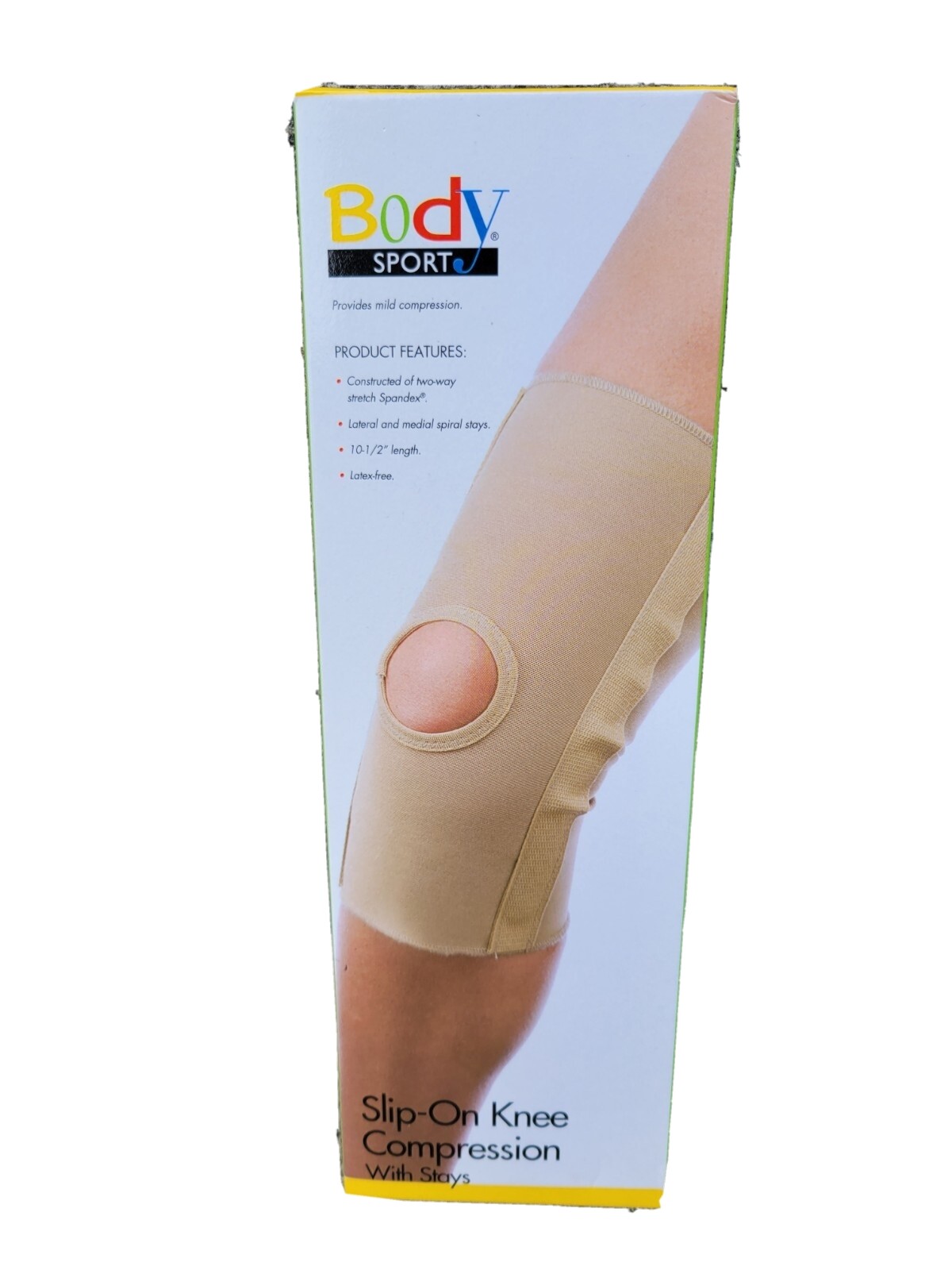 Body Sport Slip-On Knee Compression Sleeve With Stays