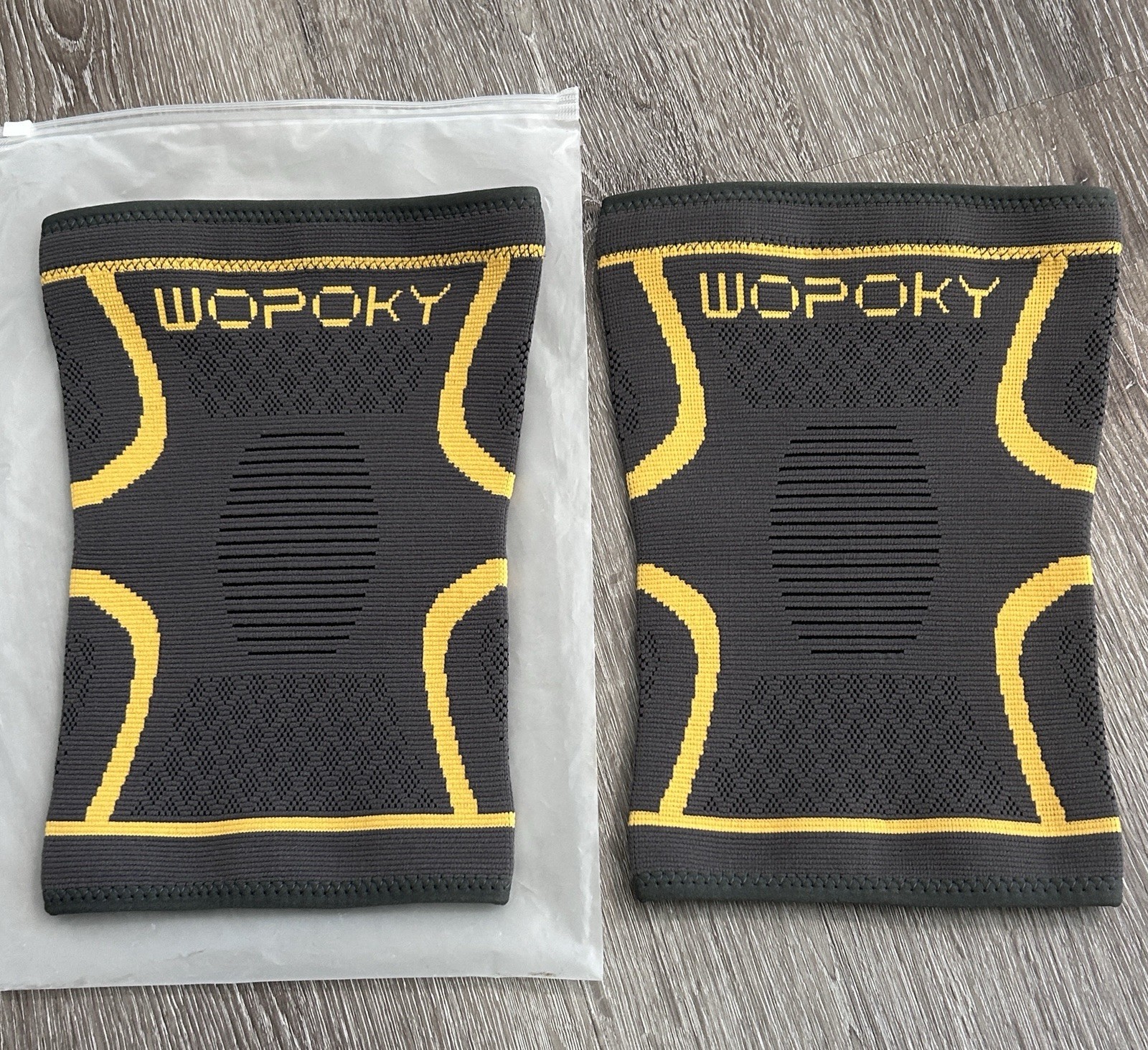 2Pk Wopoky Knee Braces Compression Knee Support Sleeve Adult Size 3XL NEW