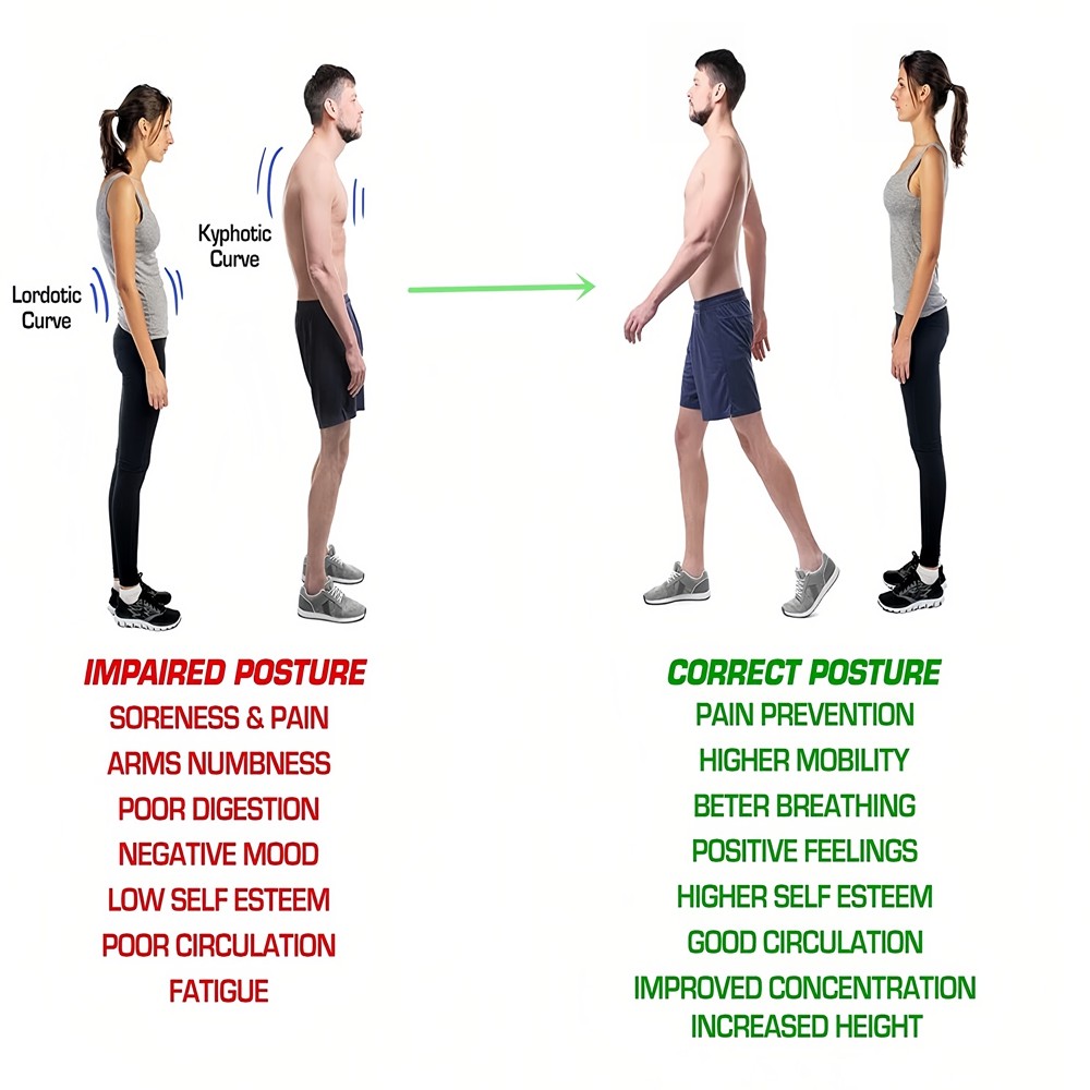 Posture Corrector Support Magnetic Back Shoulder Brace Belt Band For Men Women