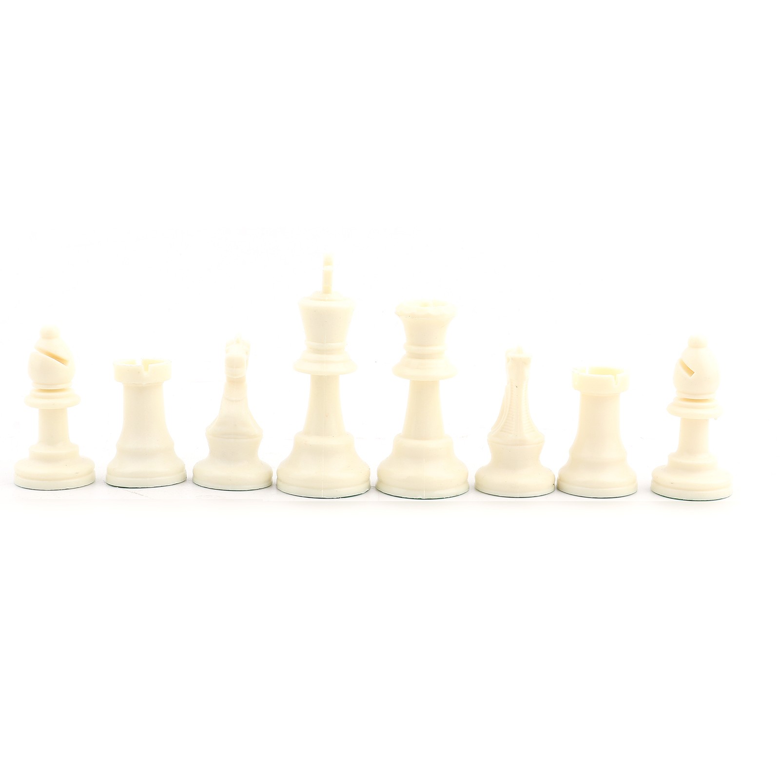 Black&White L Plastic Chessmen Set International Chess Game Complete ☆