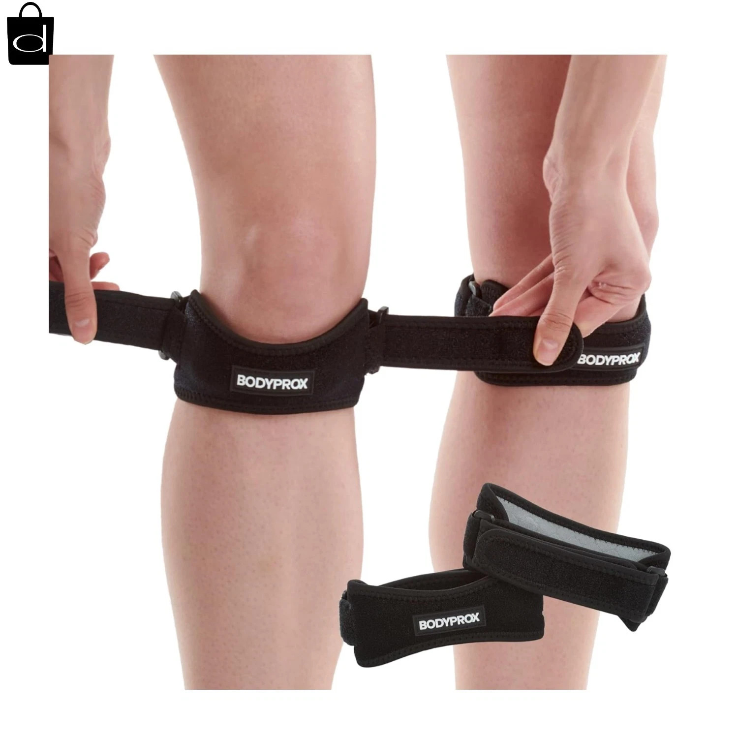 GOUNOD Silicone Patellar Tendon Support Strap 2 Pack,Knee Strap for Knee Pain…