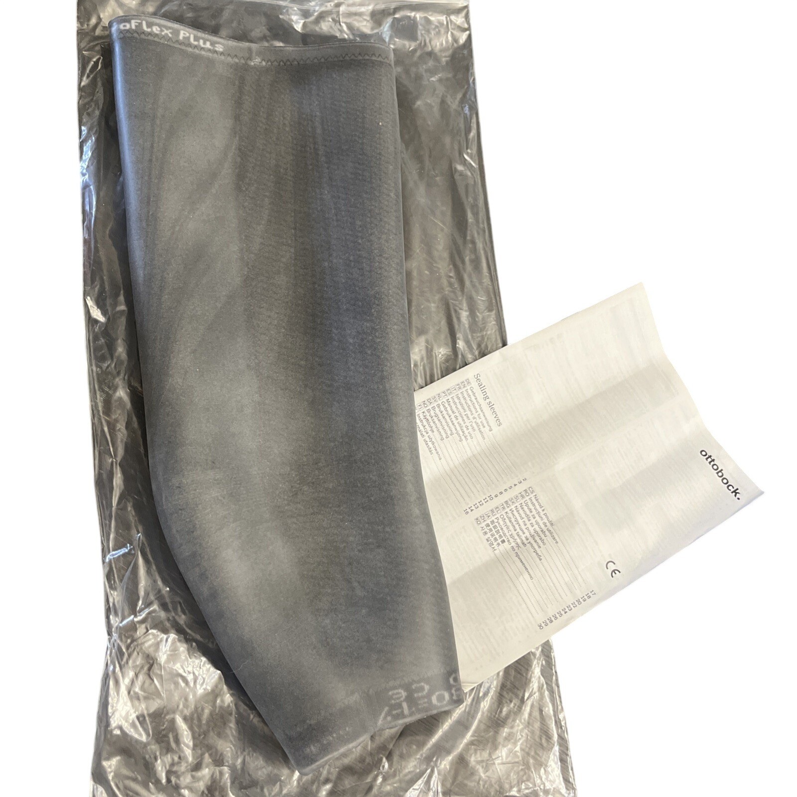 Ottobock Sealing Sleeve Unisex Size 7 Grey ProFlex Plus 6Y30=1-7-HD Pre-Flexed