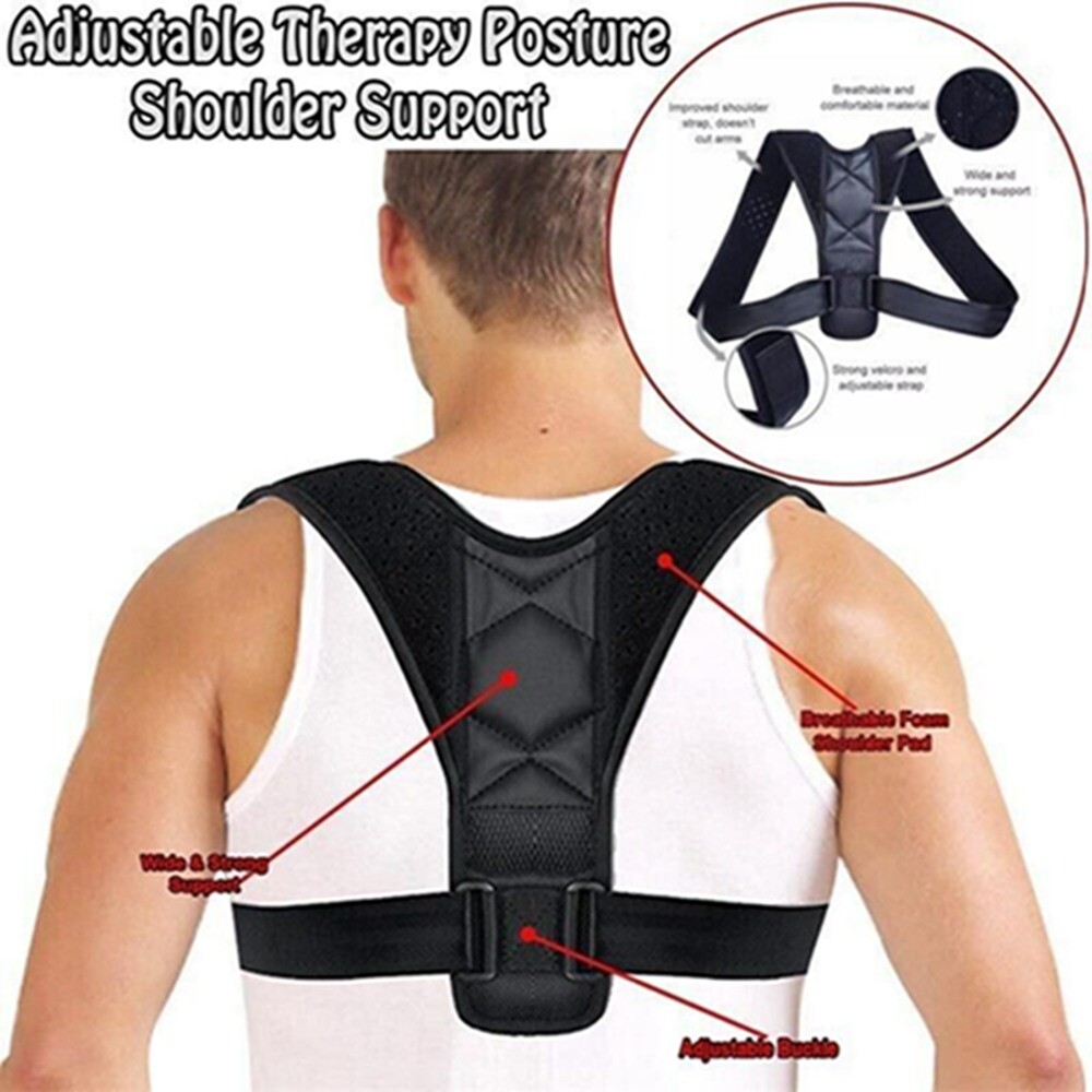Adjustable Back Alignment Brace – Posture Corrector for Upper Shoulder Support