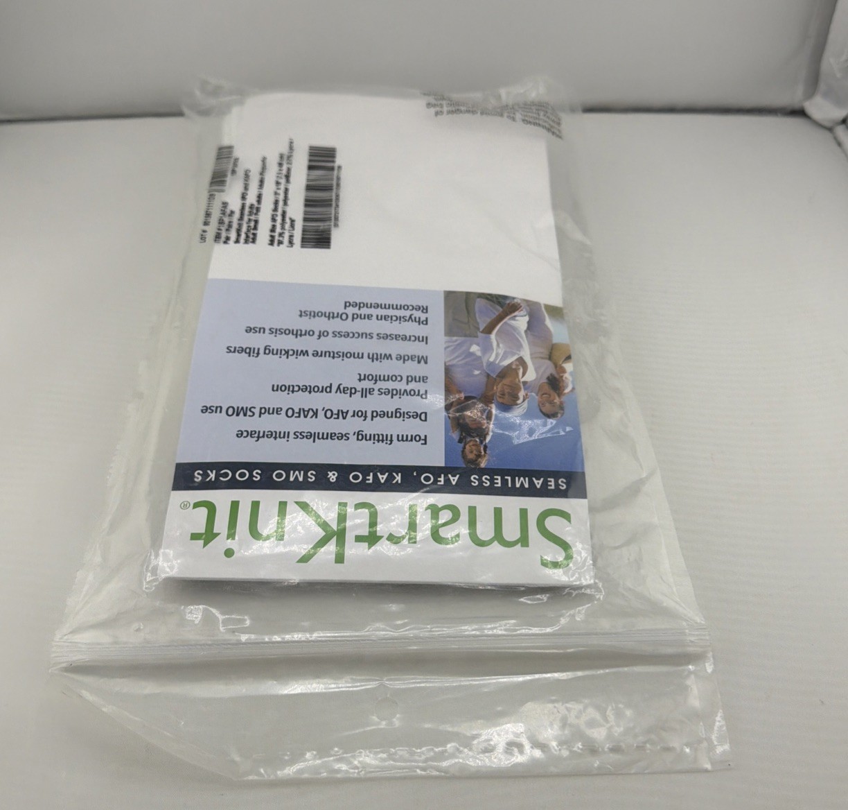 SmartKnit AFO KAFO SMO Socks Adult: S Child: L White Seamless Orthotic Comfort.