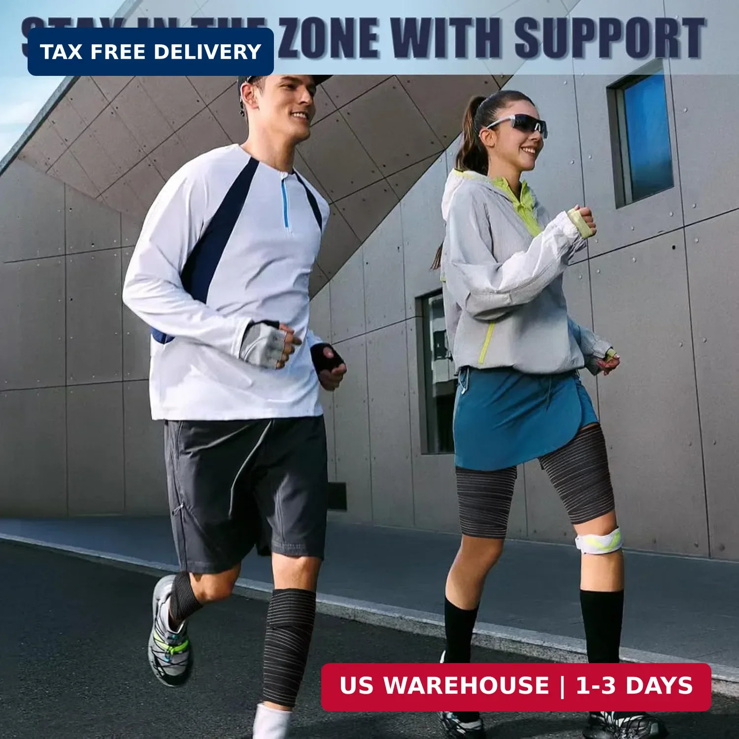 1 Pcs Hamstring & Thigh Compression Wrap, Adjustable Thigh Compression Brace, Qu