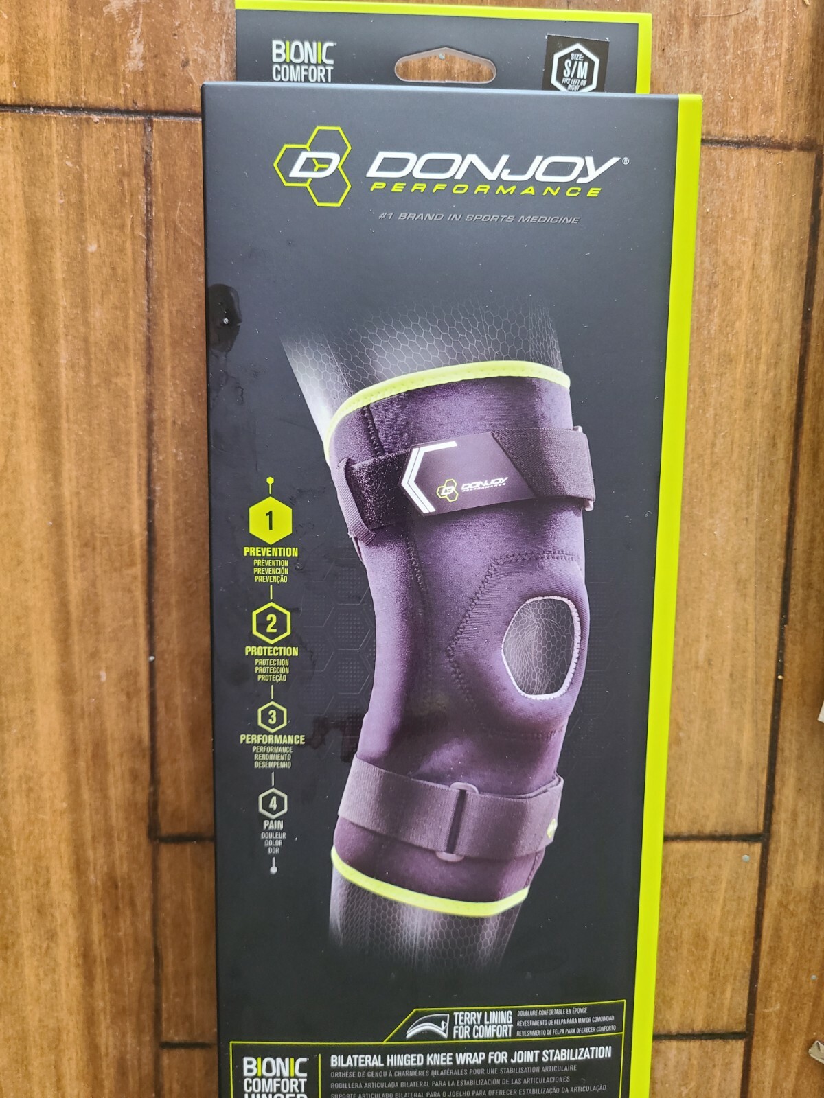 NEW Donjoy Bionic Bilateral Hinged Knee Wrap for Joint Stabilization – Size S/M