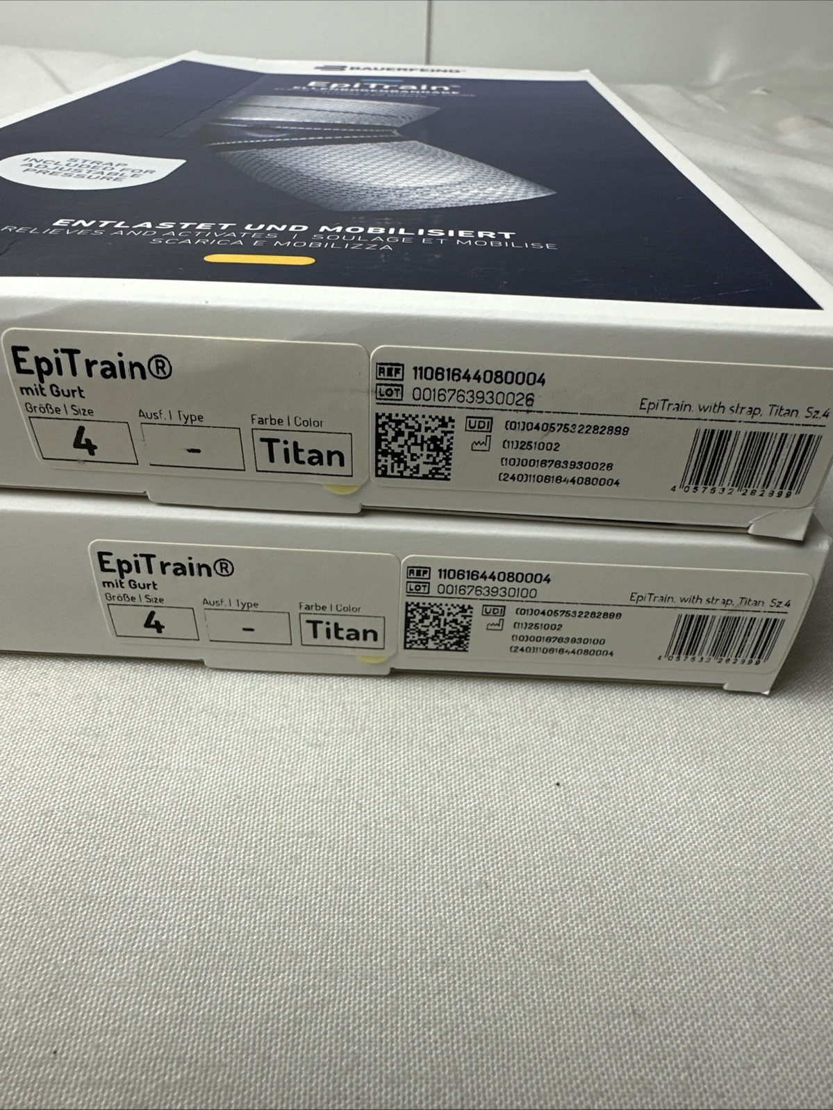 EPITRAIN ELBOW BRACE Titan SIZE 4 by BAUERFEIND made Germany OPEN BOX
