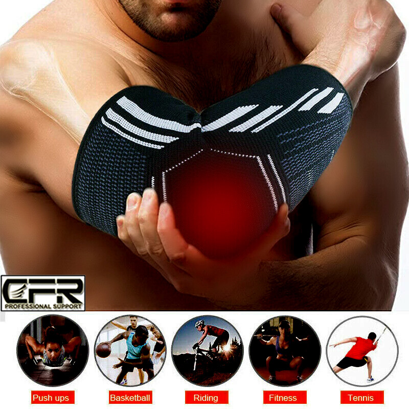 Magnetic Elbows Brace Support Compression Sleeve Arthritis Tendonitis Joint Pain