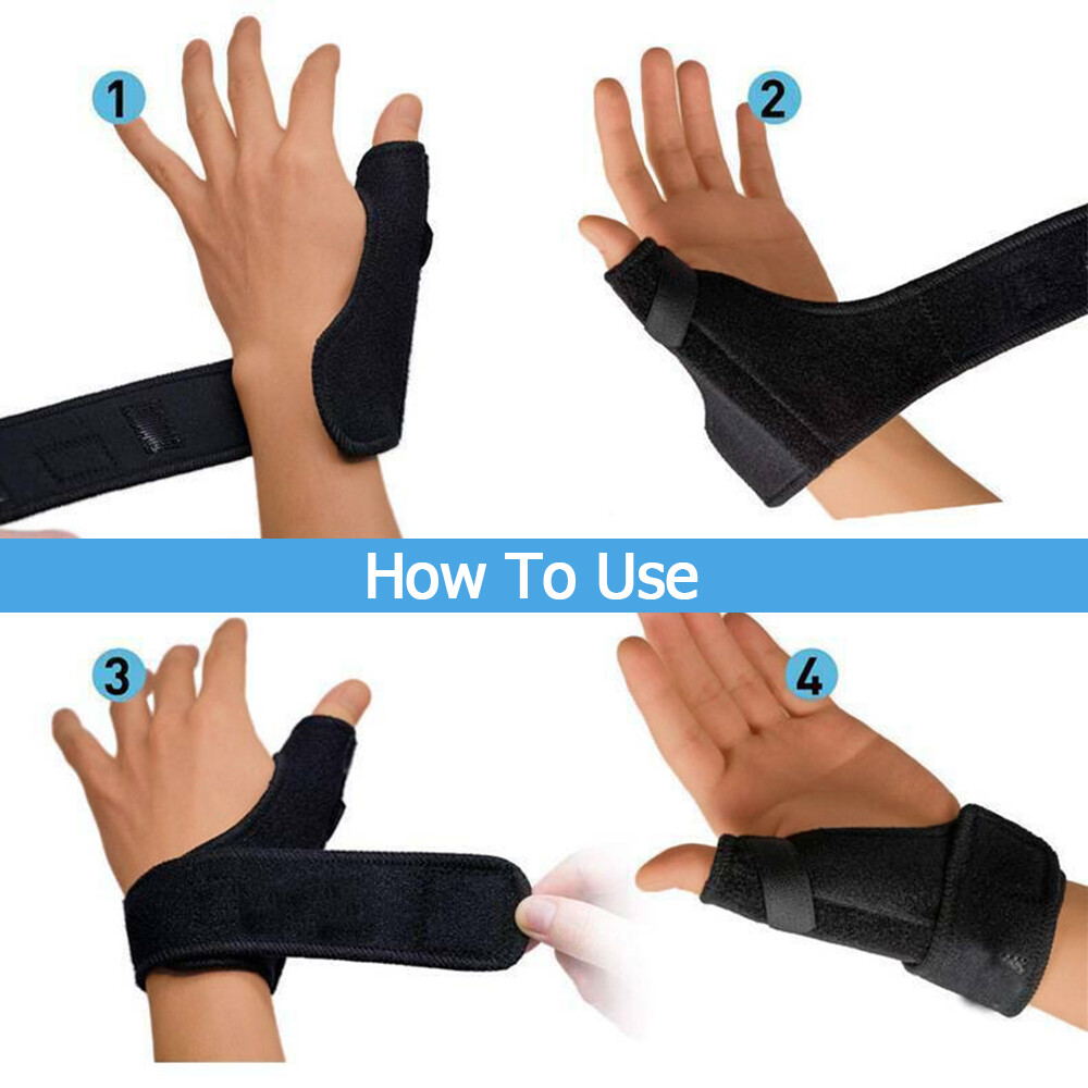 Thumb Wrist Support Brace Compression Gloves Carpal Tunnel Arthritis Sprain Wrap